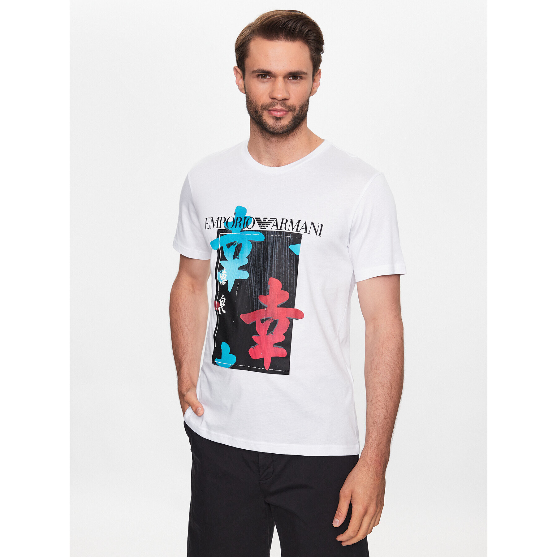 Emporio Armani T-Shirt 211818 3R468 98110 Bílá Regular Fit - Pepit.cz