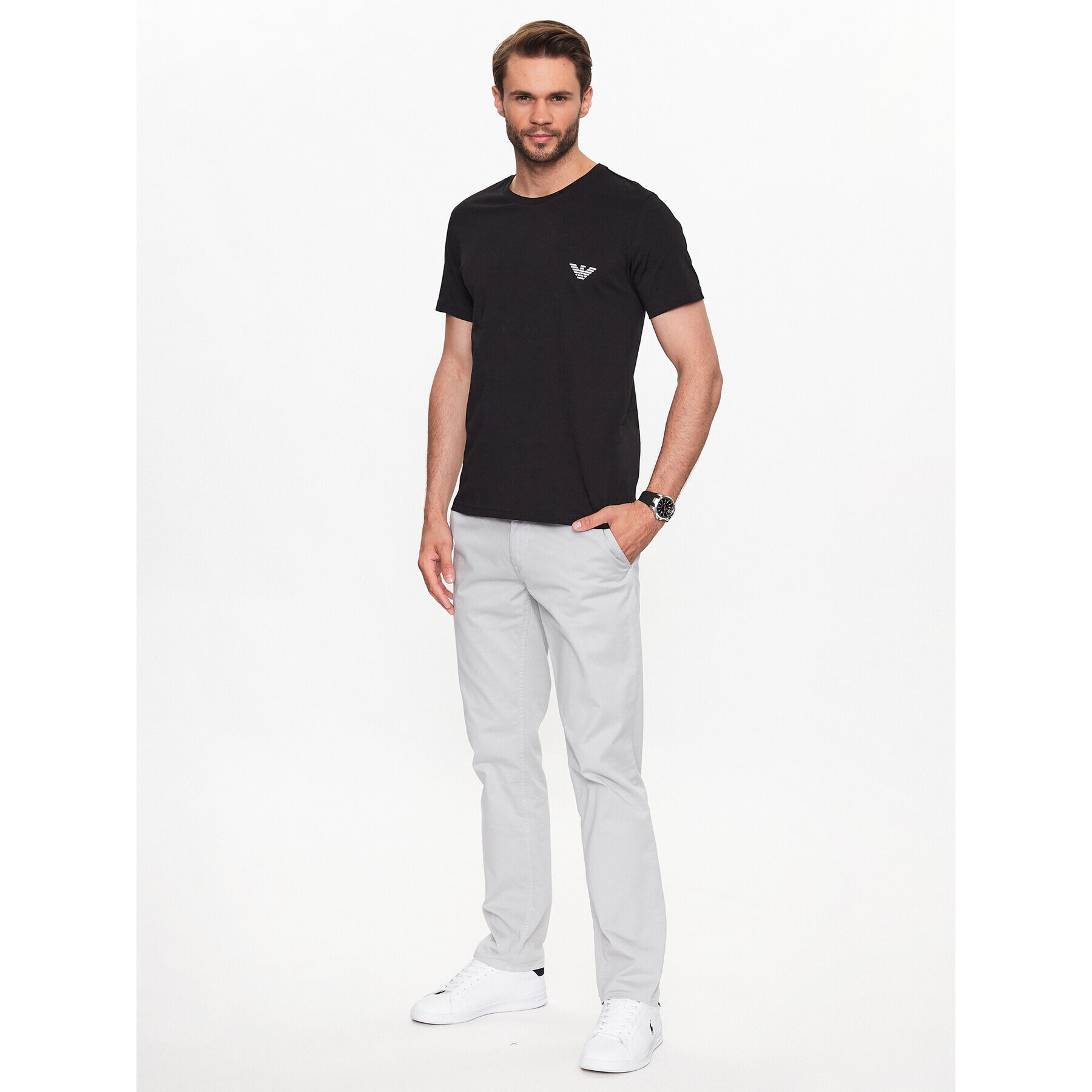 Emporio Armani T-Shirt 211818 3R476 21821 Černá Regular Fit - Pepit.cz