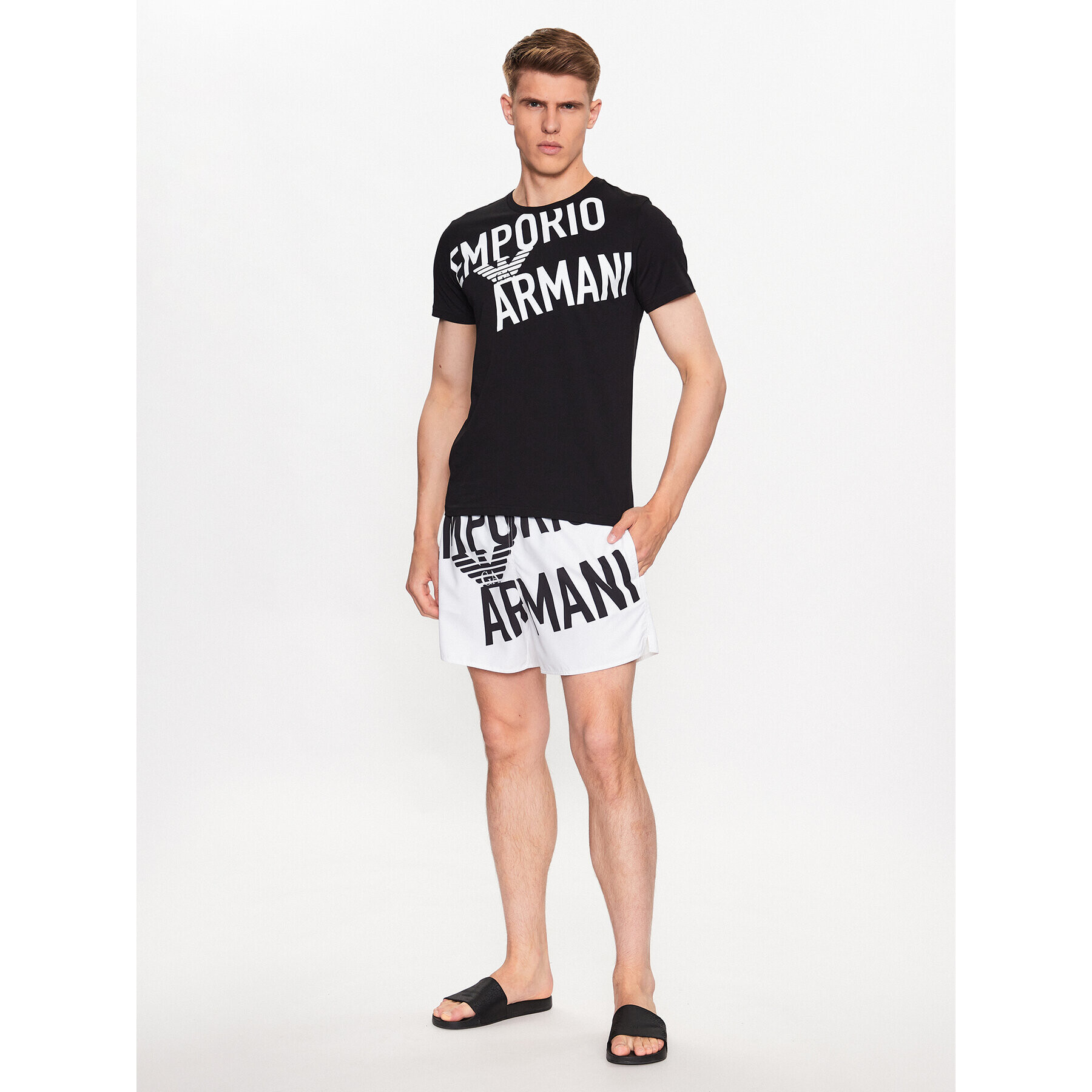 Emporio Armani T-Shirt 211818 3R476 21921 Černá Regular Fit - Pepit.cz