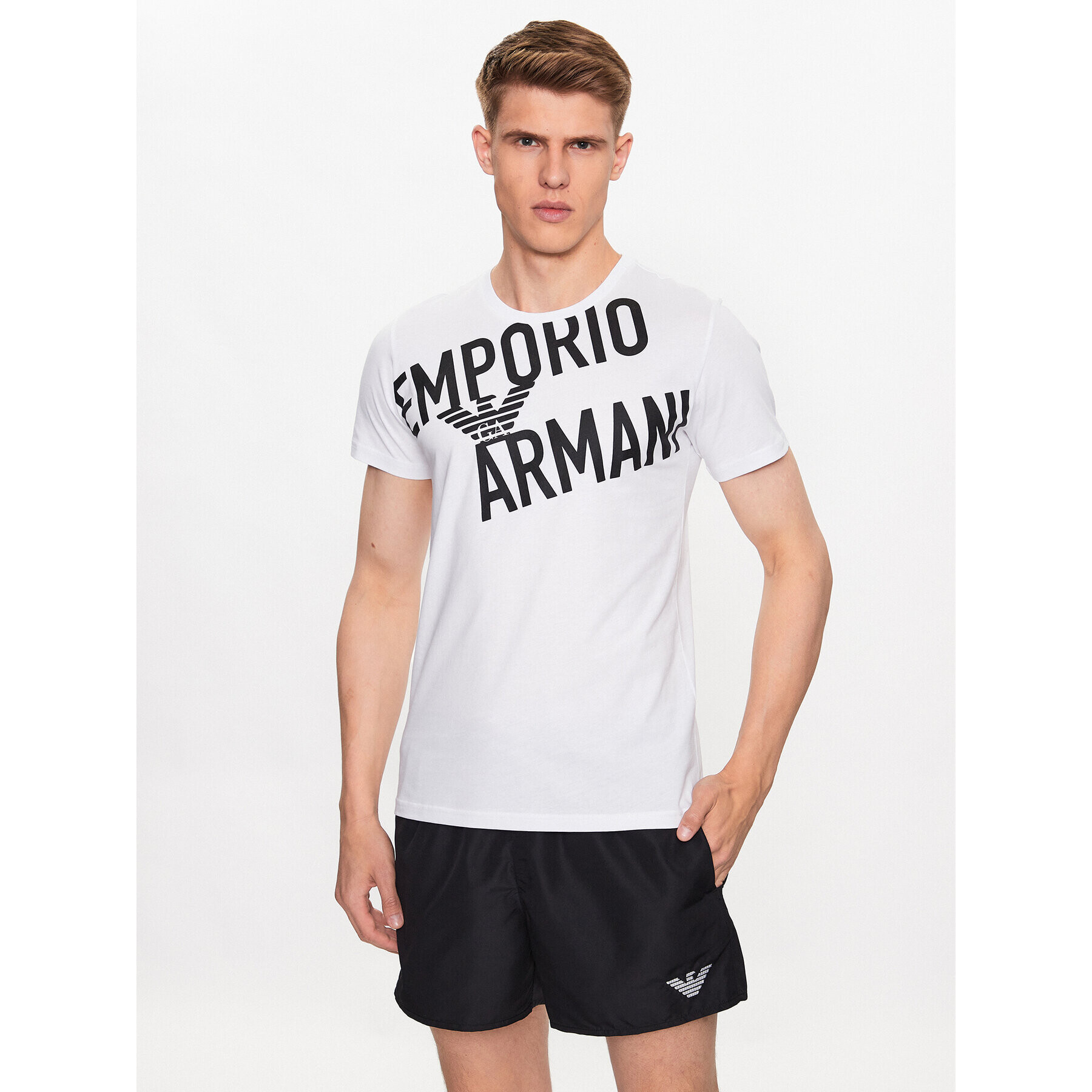 Emporio Armani T-Shirt 211818 3R476 93410 Bílá Regular Fit - Pepit.cz