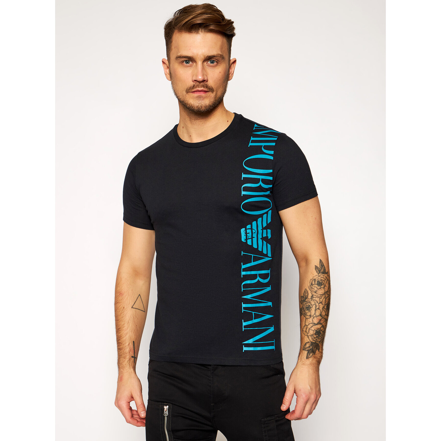 Emporio Armani T-Shirt 211831 1P469 00020 Černá Regular Fit - Pepit.cz