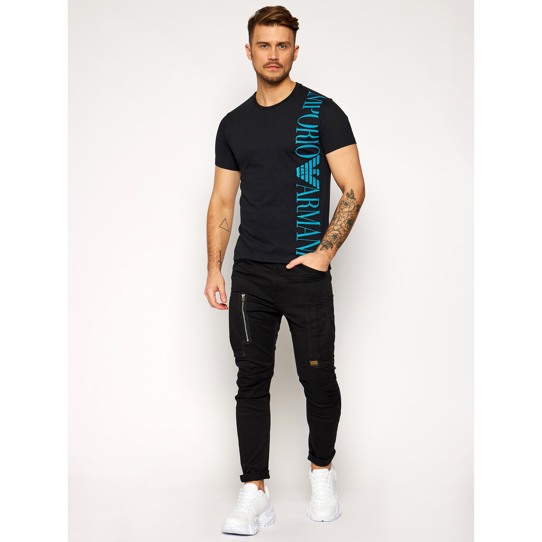 Emporio Armani T-Shirt 211831 1P469 00020 Černá Regular Fit - Pepit.cz