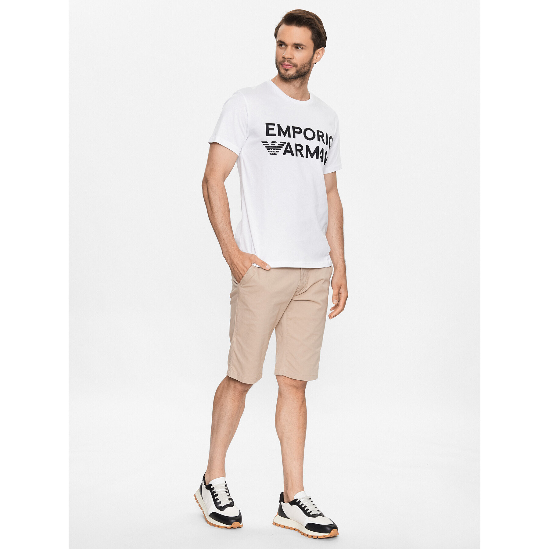 Emporio Armani T-Shirt 211831 3R479 00010 Bílá Regular Fit - Pepit.cz