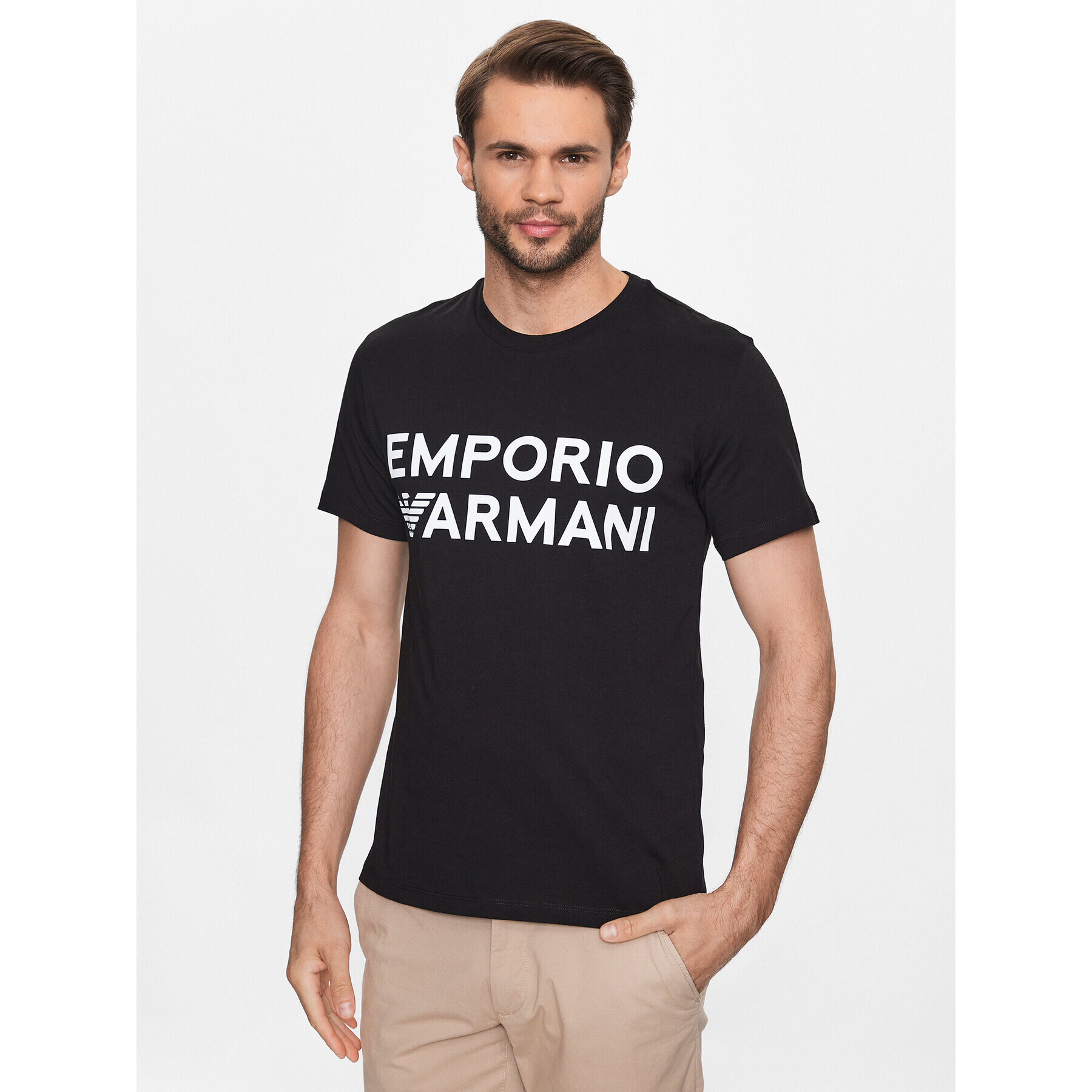 Emporio Armani T-Shirt 211831 3R479 00020 Černá Regular Fit - Pepit.cz