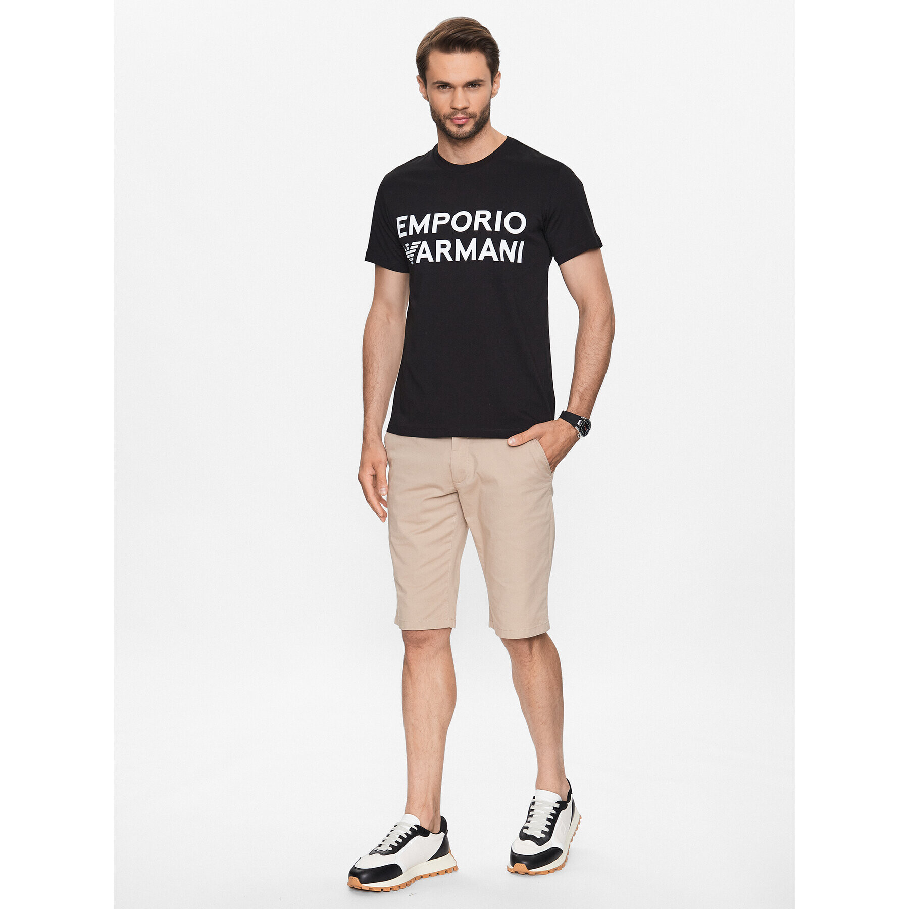 Emporio Armani T-Shirt 211831 3R479 00020 Černá Regular Fit - Pepit.cz