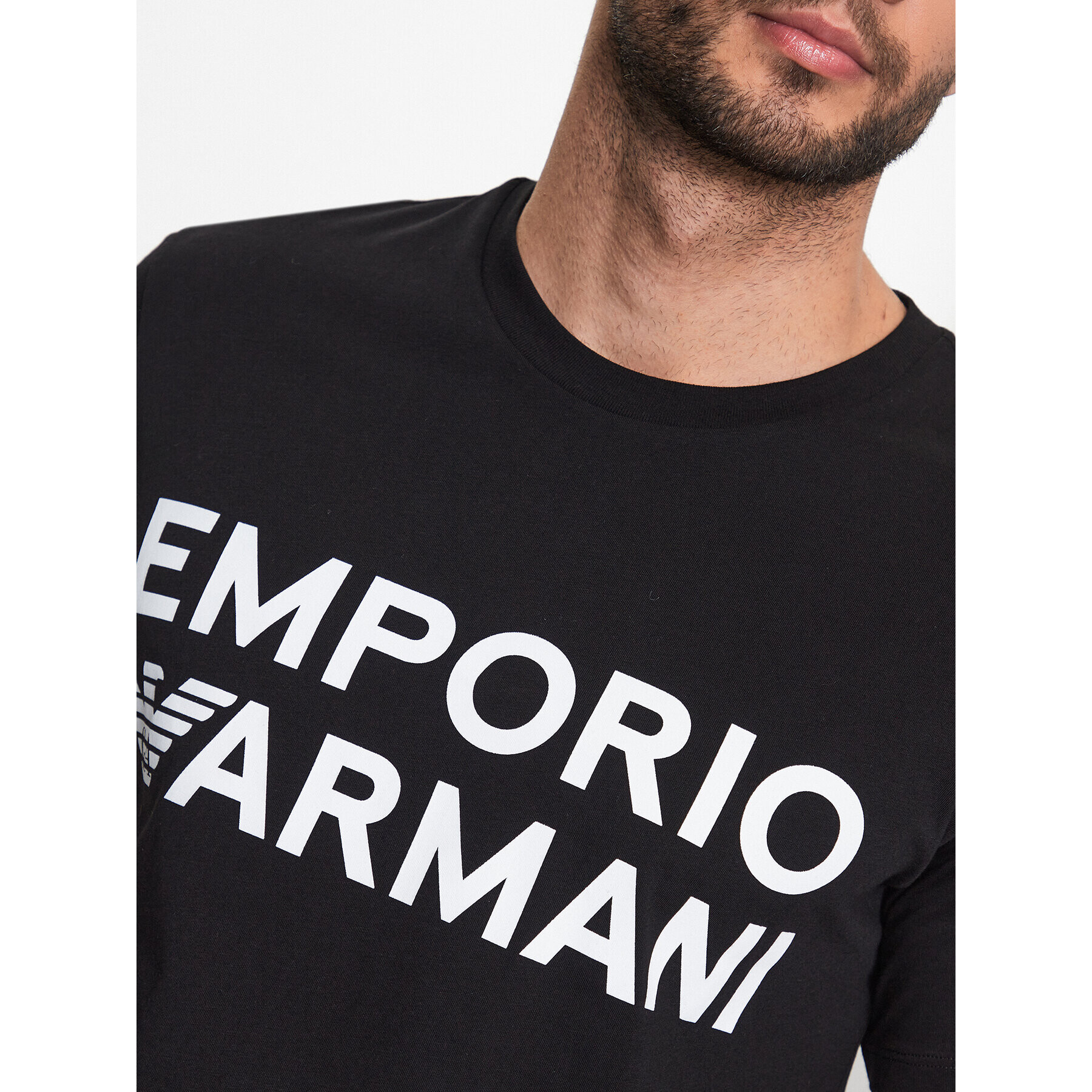 Emporio Armani T-Shirt 211831 3R479 00020 Černá Regular Fit - Pepit.cz