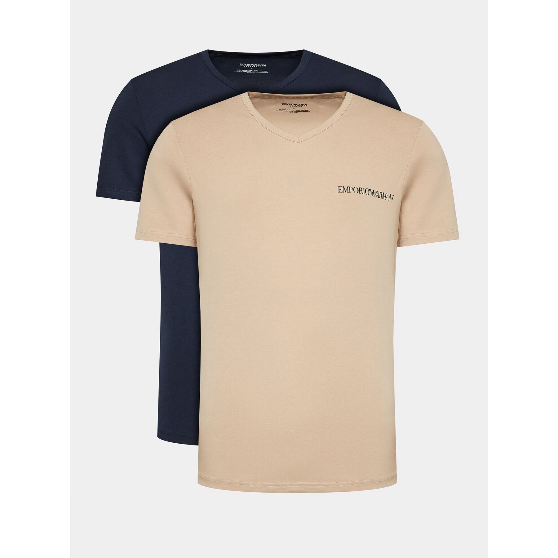 Emporio Armani Underwear 2-dílná sada T-shirts 111849 3F717 11350 Béžová Regular Fit - Pepit.cz