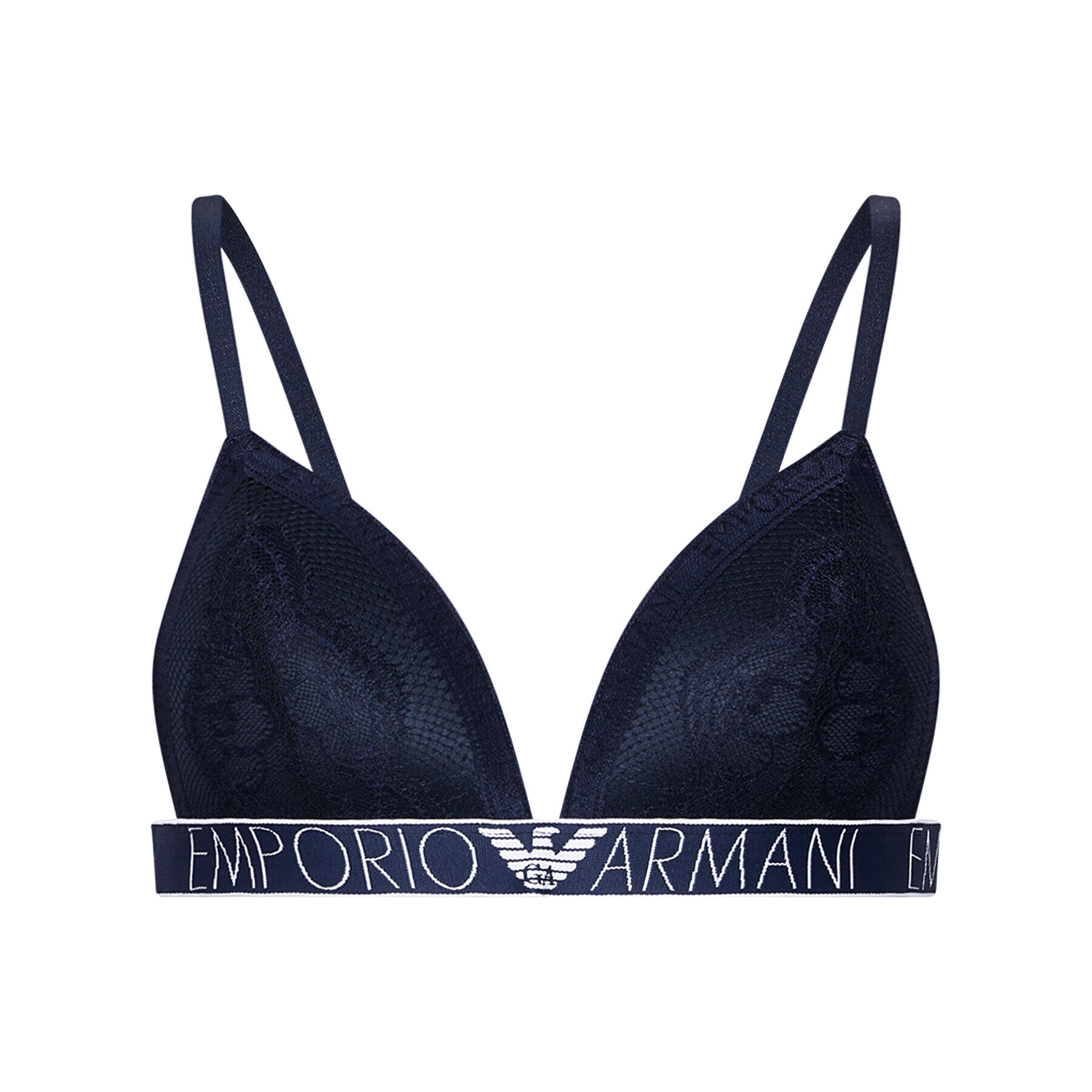 Emporio Armani Underwear Podprsenka Bralette 164298 1P216 00135 Tmavomodrá - Pepit.cz