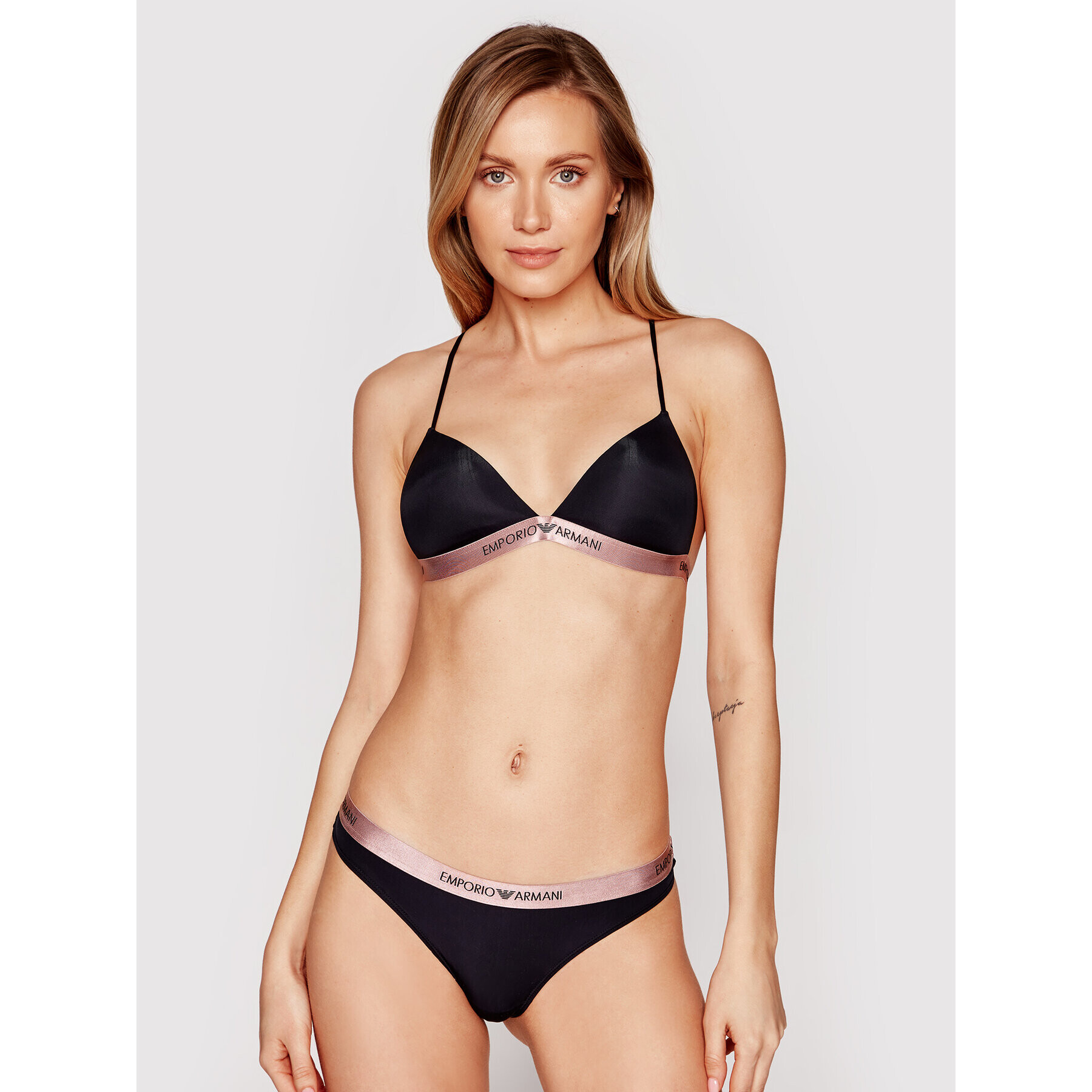 Emporio Armani Underwear Podprsenka Bralette 164452 1P235 00020 Černá - Pepit.cz