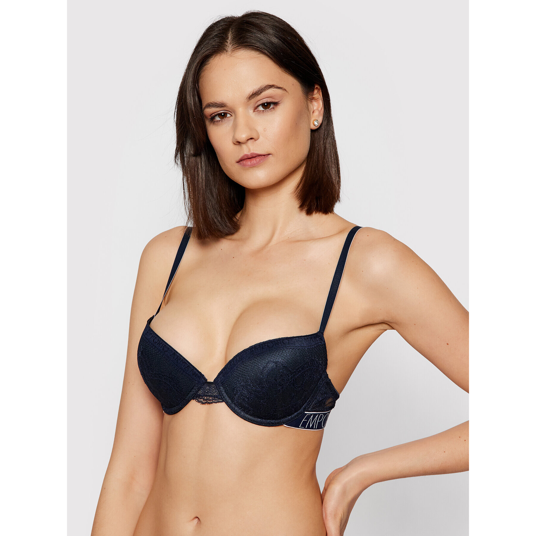 Emporio Armani Underwear Podprsenka Push-up 164394 1P216 00135 Tmavomodrá - Pepit.cz