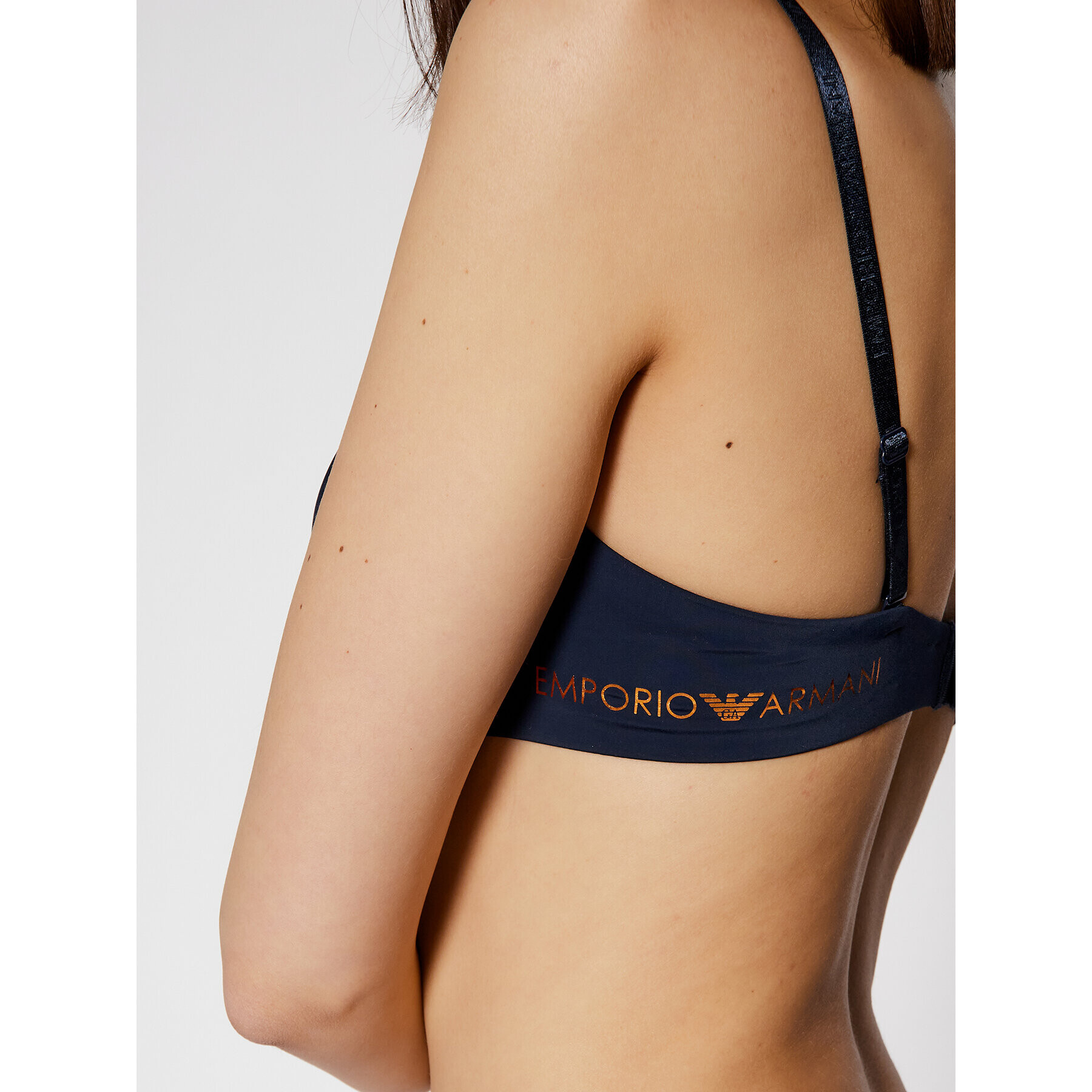 Emporio Armani Underwear Podprsenka s kosticemi 165278 1P284 00135 Tmavomodrá - Pepit.cz