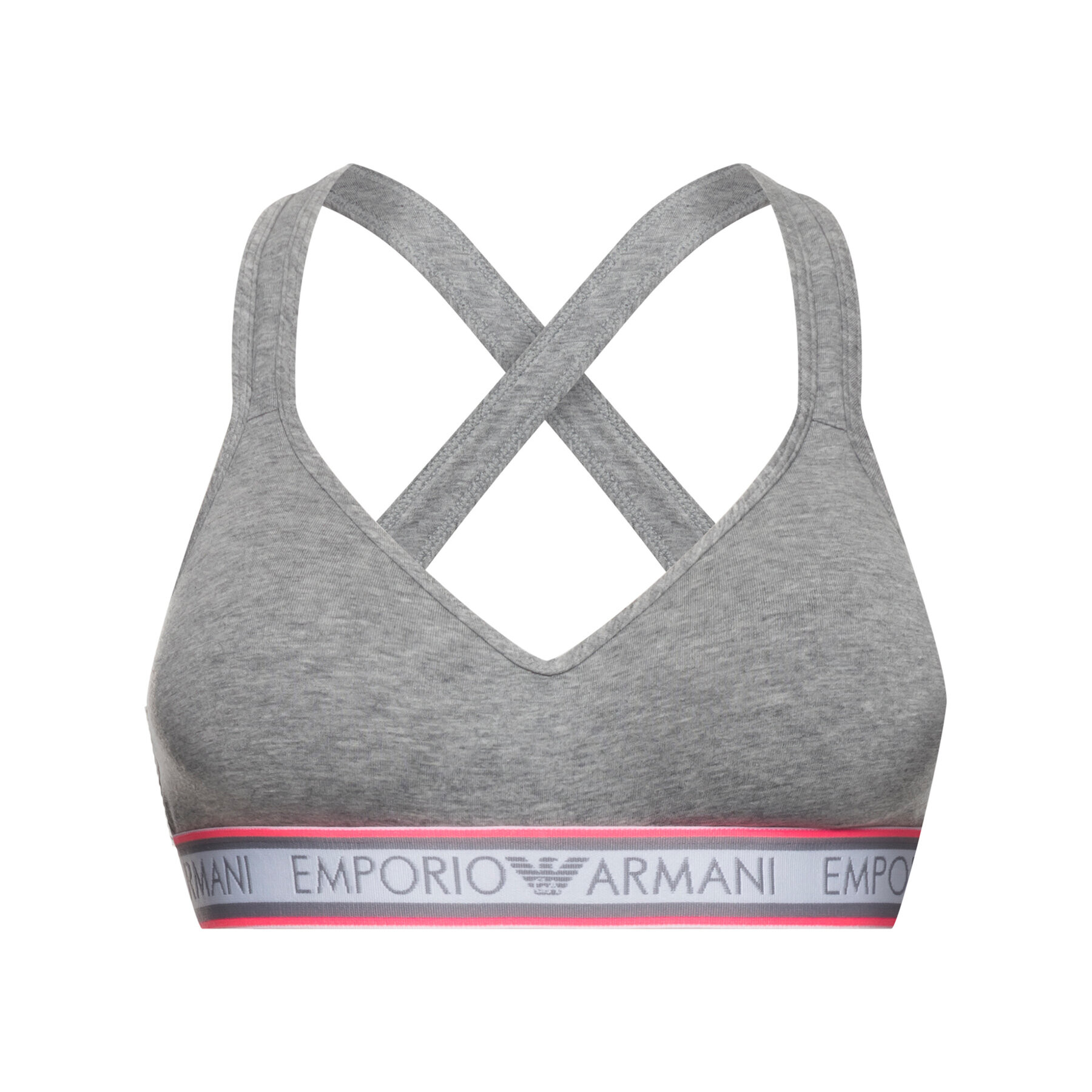 Emporio Armani Underwear Podprsenkový top 163995 9P217 01548 Šedá - Pepit.cz