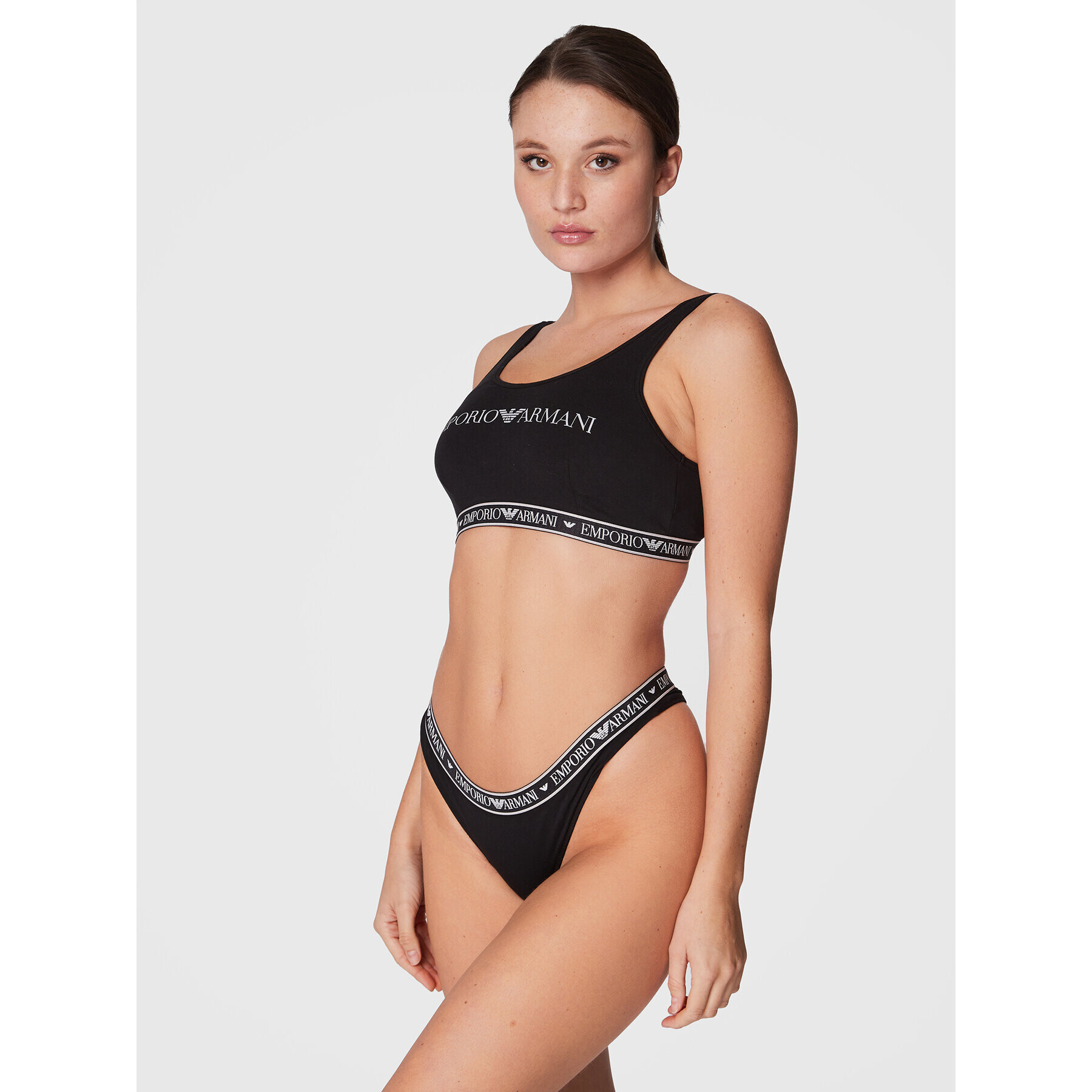 Emporio Armani Underwear Podprsenkový top 164403 2F227 00020 Černá - Pepit.cz