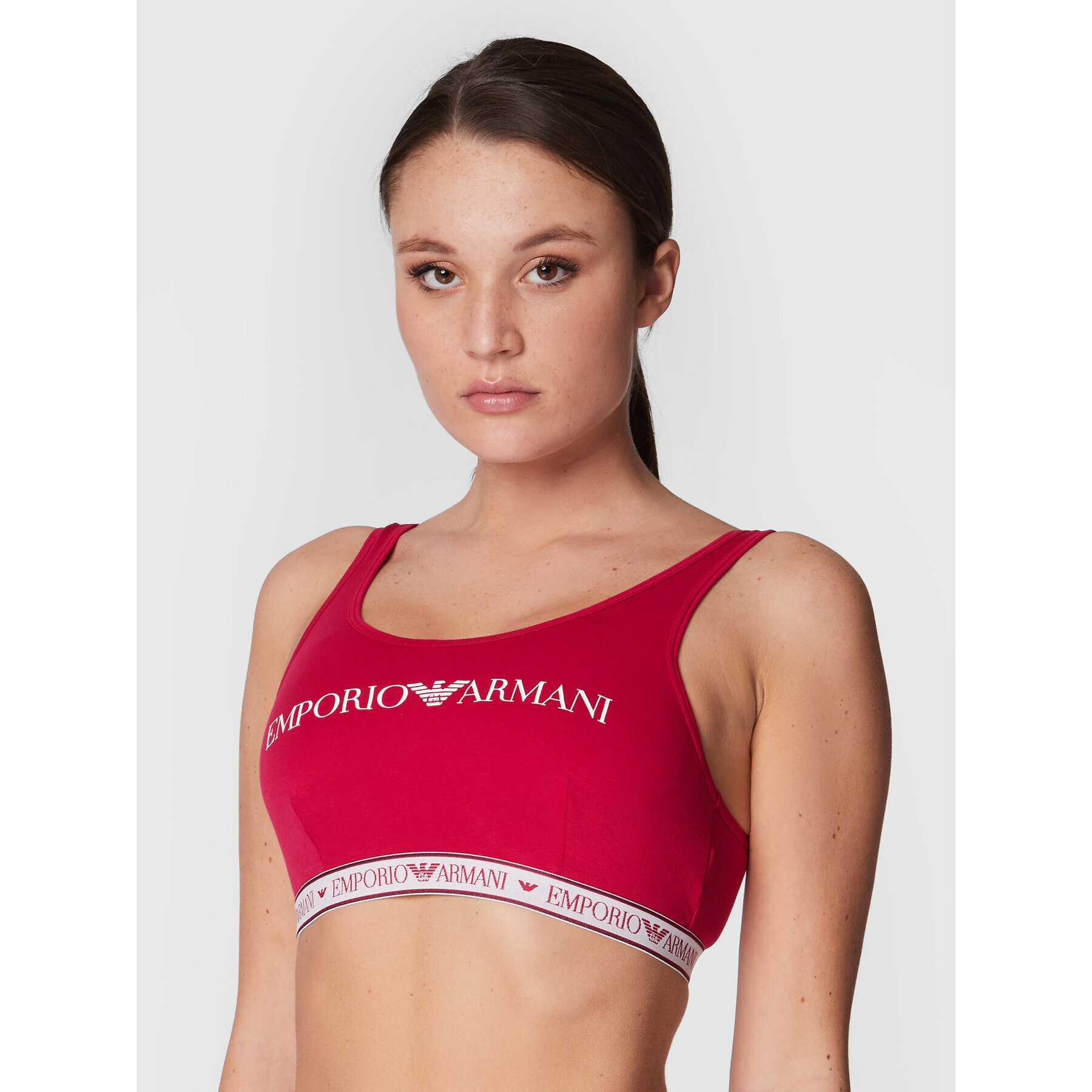 Emporio Armani Underwear Podprsenkový top 164403 2F227 16874 Růžová - Pepit.cz