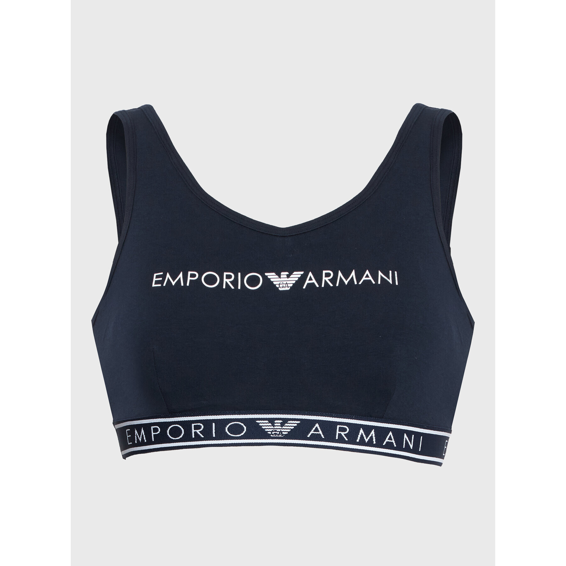 Emporio Armani Underwear Podprsenkový top 164403 3R227 00135 Tmavomodrá - Pepit.cz