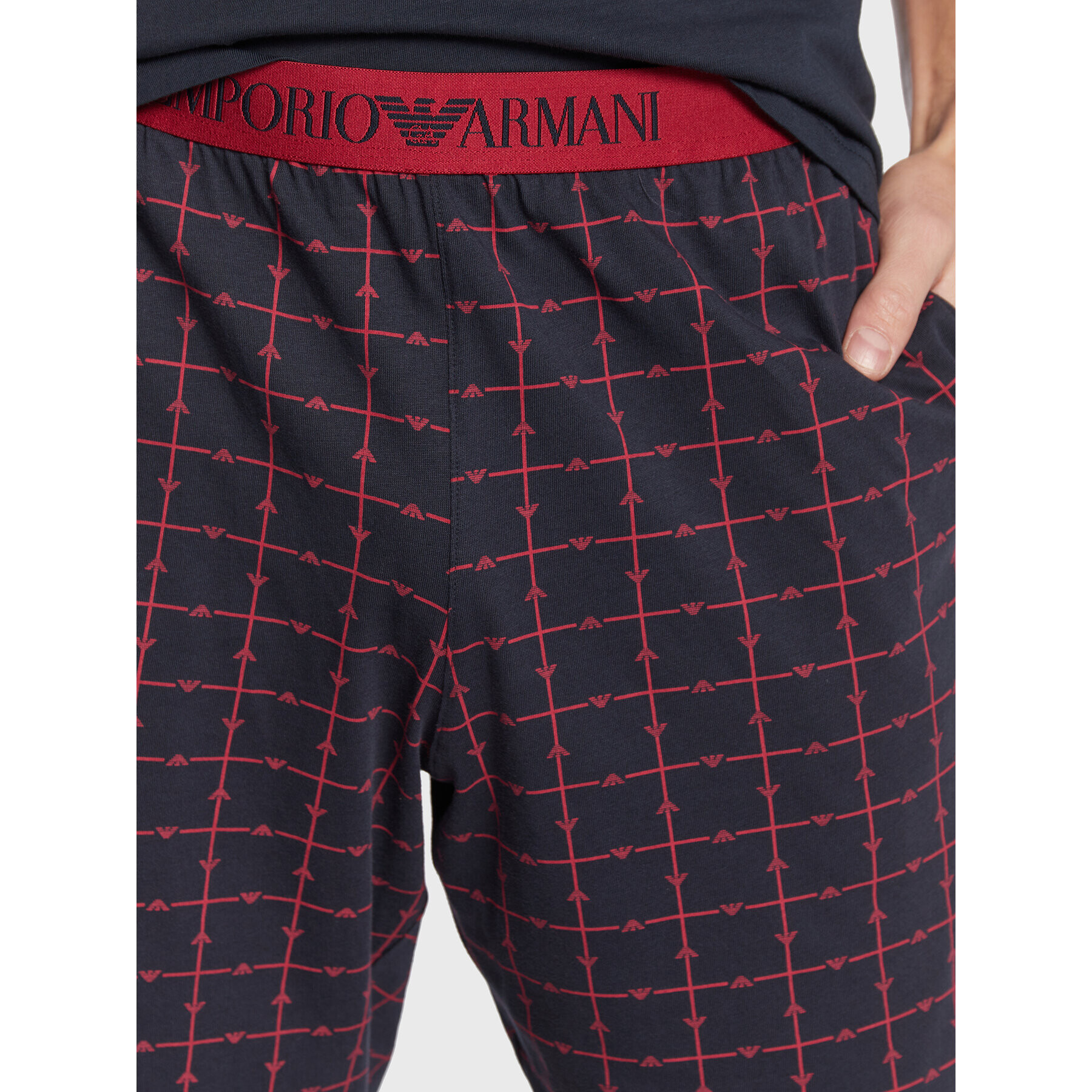 Emporio Armani Underwear Pyžamo 111360 2F567 15636 Tmavomodrá Regular Fit - Pepit.cz