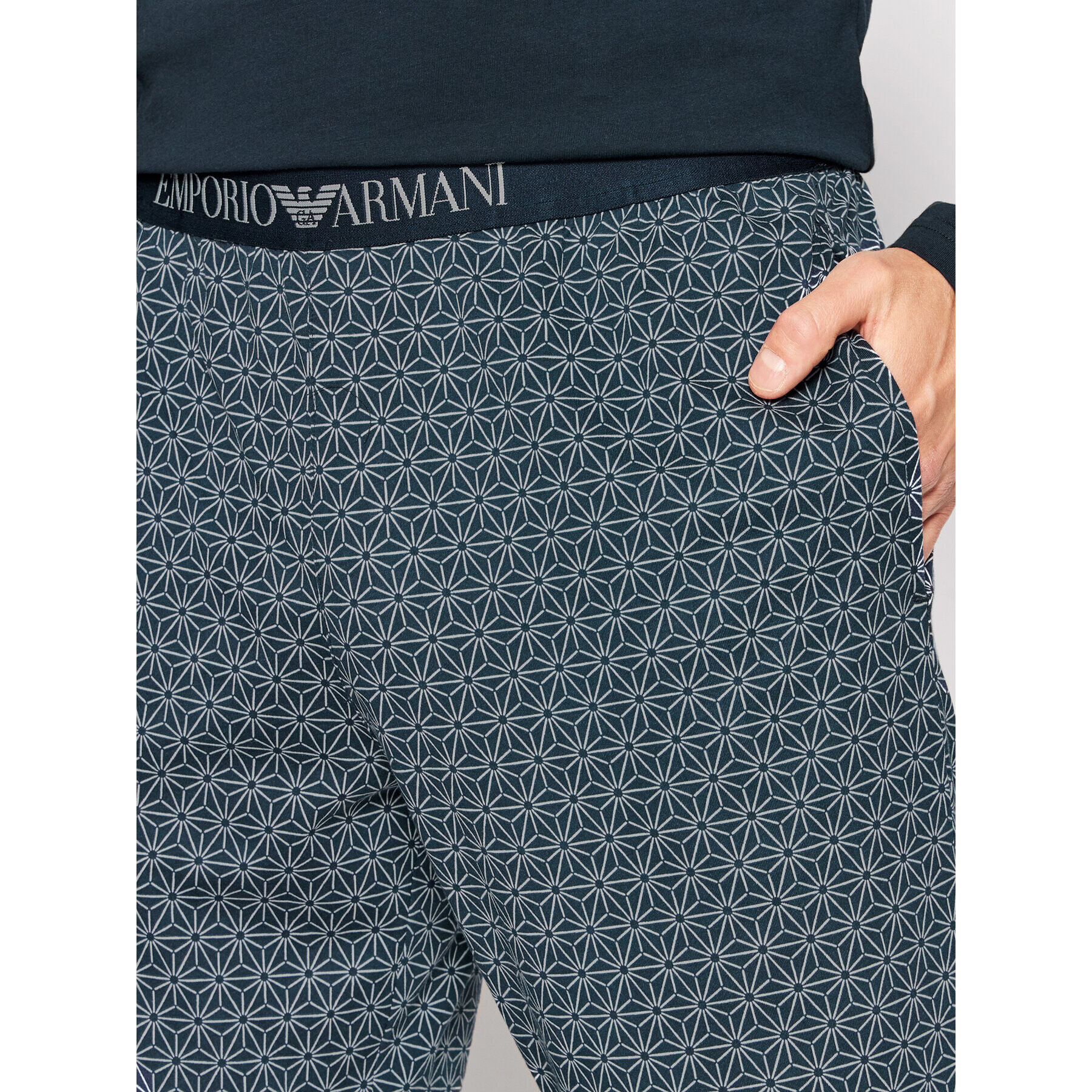 Emporio Armani Underwear Pyžamo 111791 2R567 96235 Tmavomodrá Regular Fit - Pepit.cz