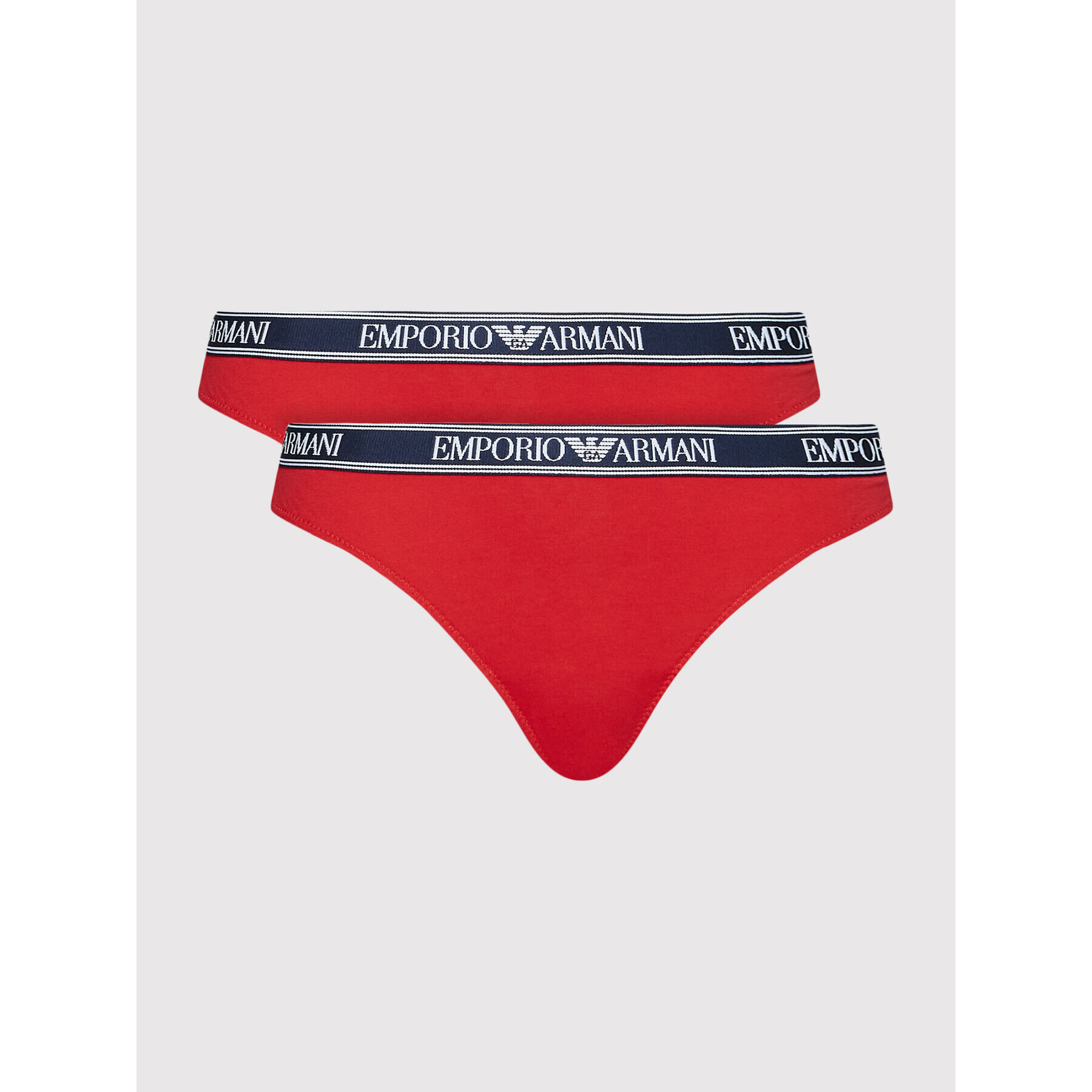 Emporio Armani Underwear Sada 2 kusů brazilských kalhotek 163337 2R227 04574 Červená - Pepit.cz