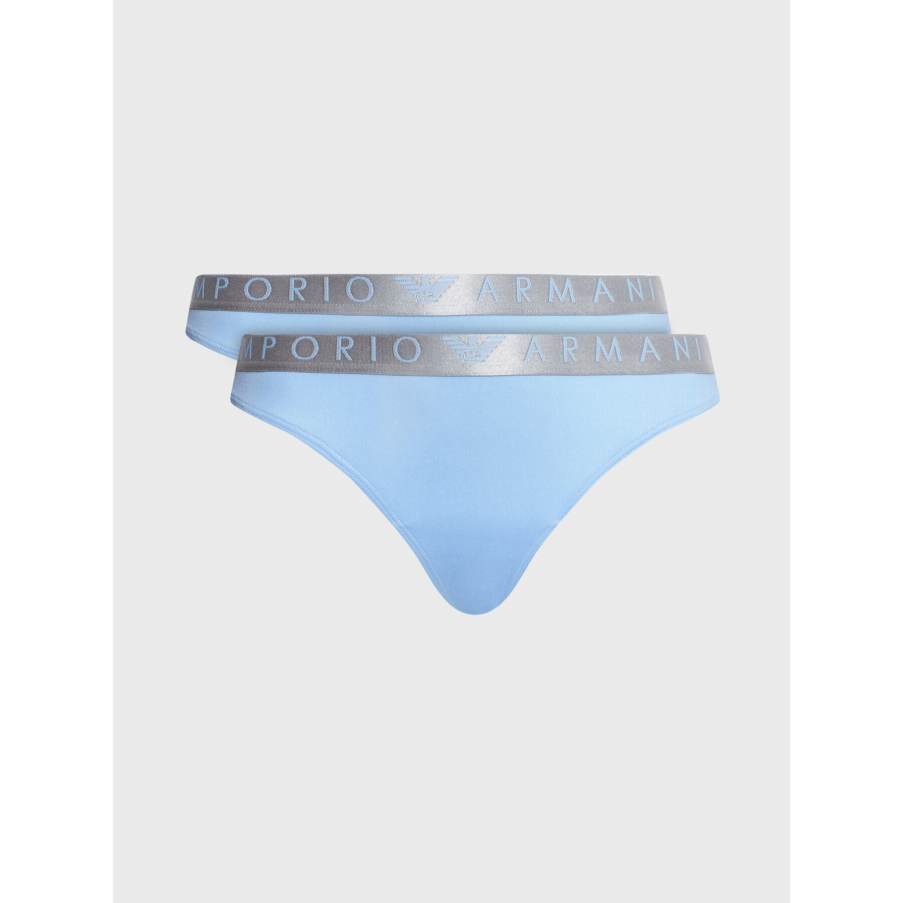 Emporio Armani Underwear Sada 2 kusů string kalhotek 163333 3R235 00291 Modrá - Pepit.cz