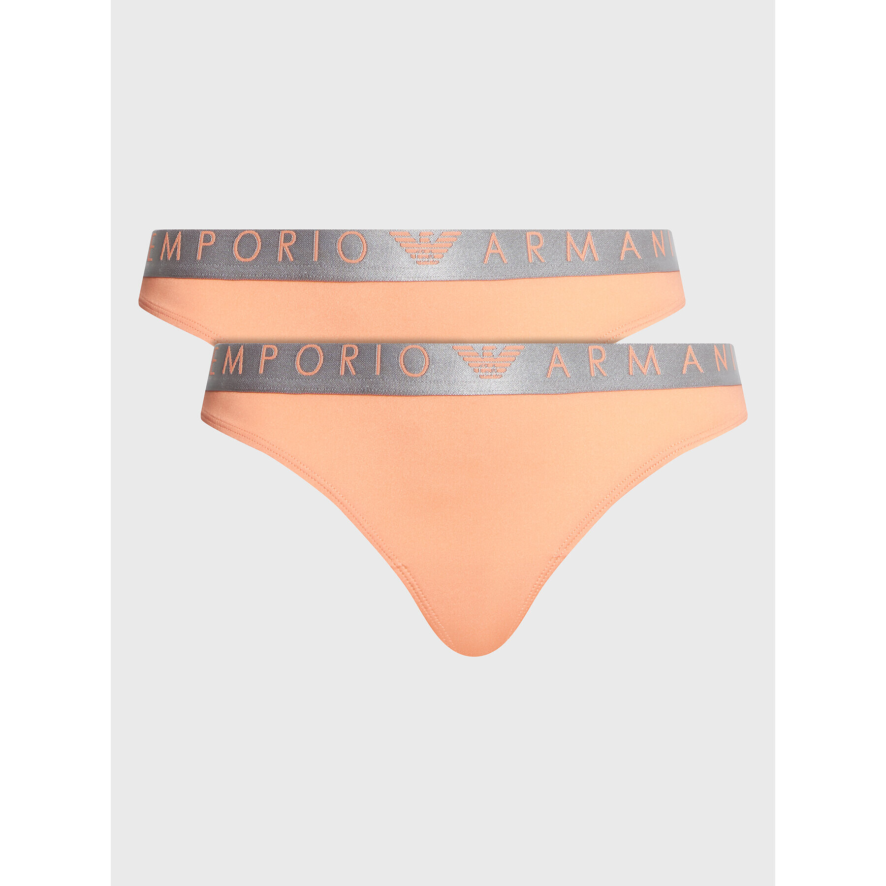 Emporio Armani Underwear Sada 2 kusů string kalhotek 163333 3R235 02662 Oranžová - Pepit.cz