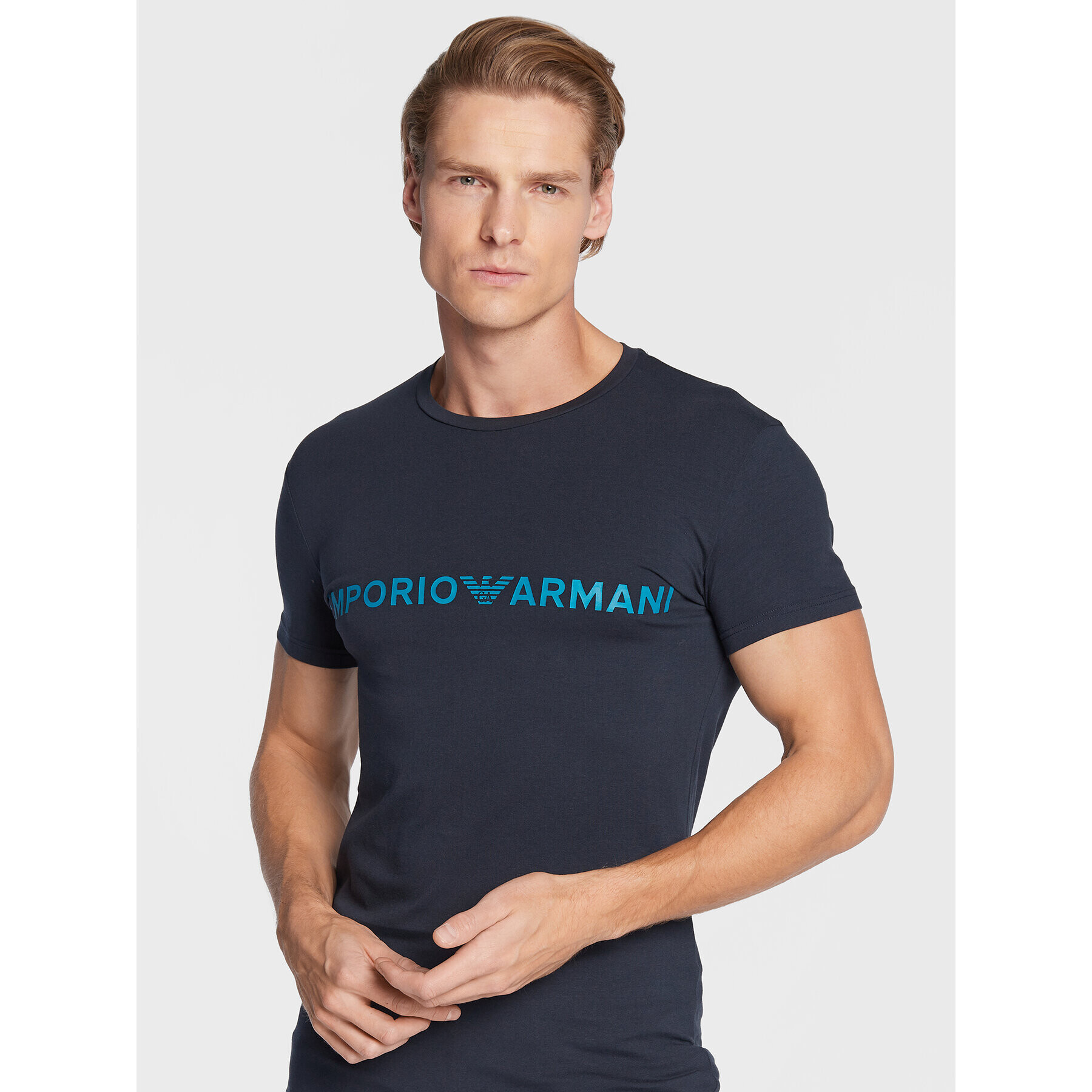 Emporio Armani Underwear T-Shirt 111035 2F516 00135 Tmavomodrá Slim Fit - Pepit.cz