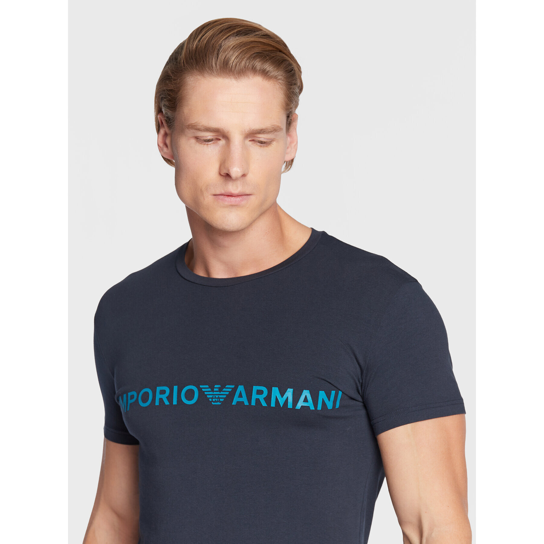 Emporio Armani Underwear T-Shirt 111035 2F516 00135 Tmavomodrá Slim Fit - Pepit.cz