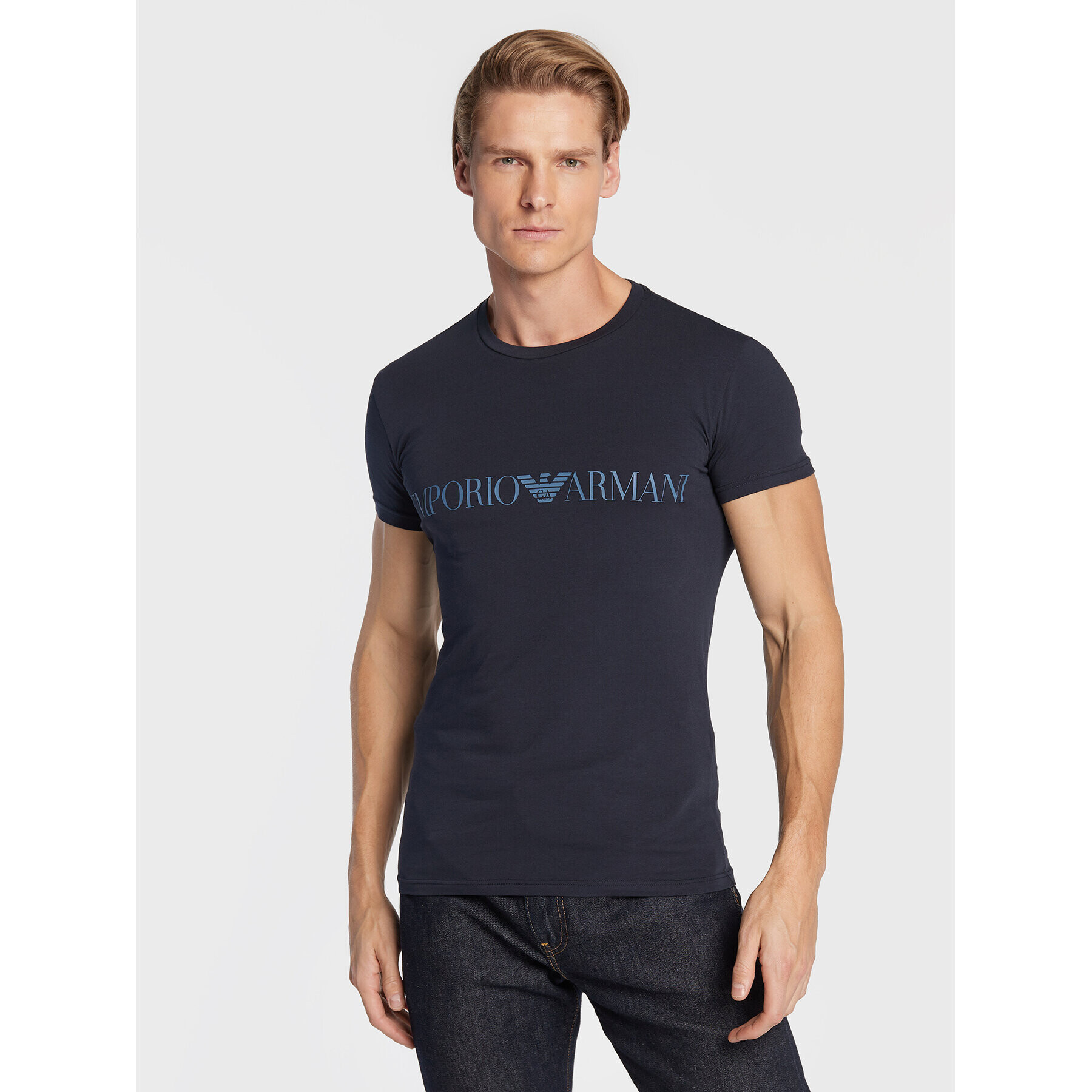 Emporio Armani Underwear T-Shirt 111035 2F729 00135 Tmavomodrá Slim Fit - Pepit.cz