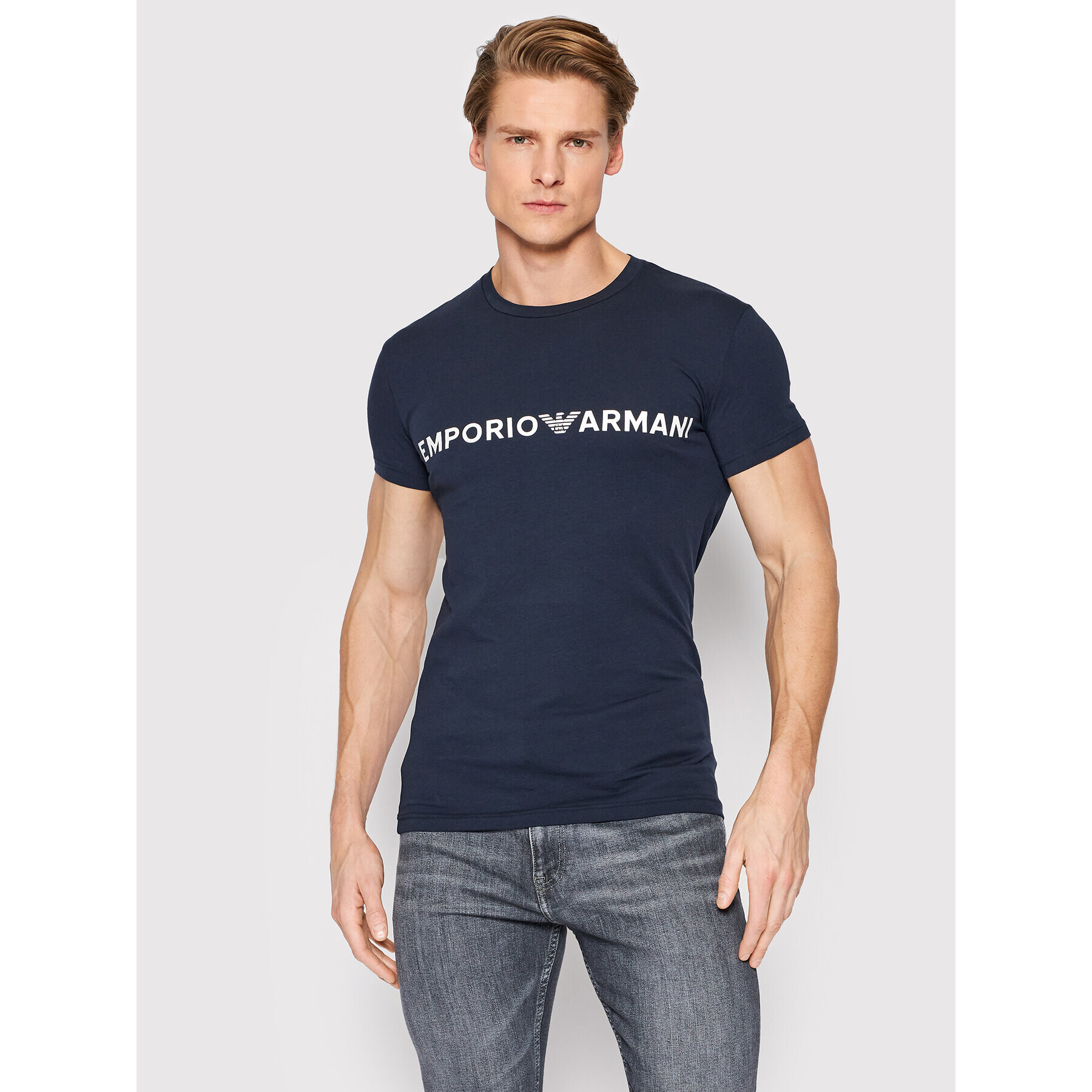 Emporio Armani Underwear T-Shirt 111035 2R516 00135 Tmavomodrá Regular Fit - Pepit.cz