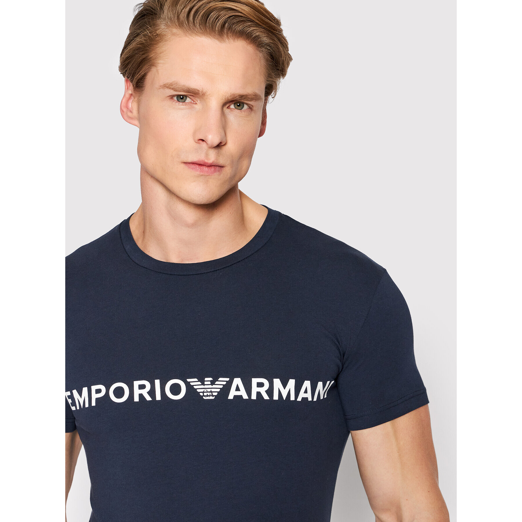 Emporio Armani Underwear T-Shirt 111035 2R516 00135 Tmavomodrá Regular Fit - Pepit.cz