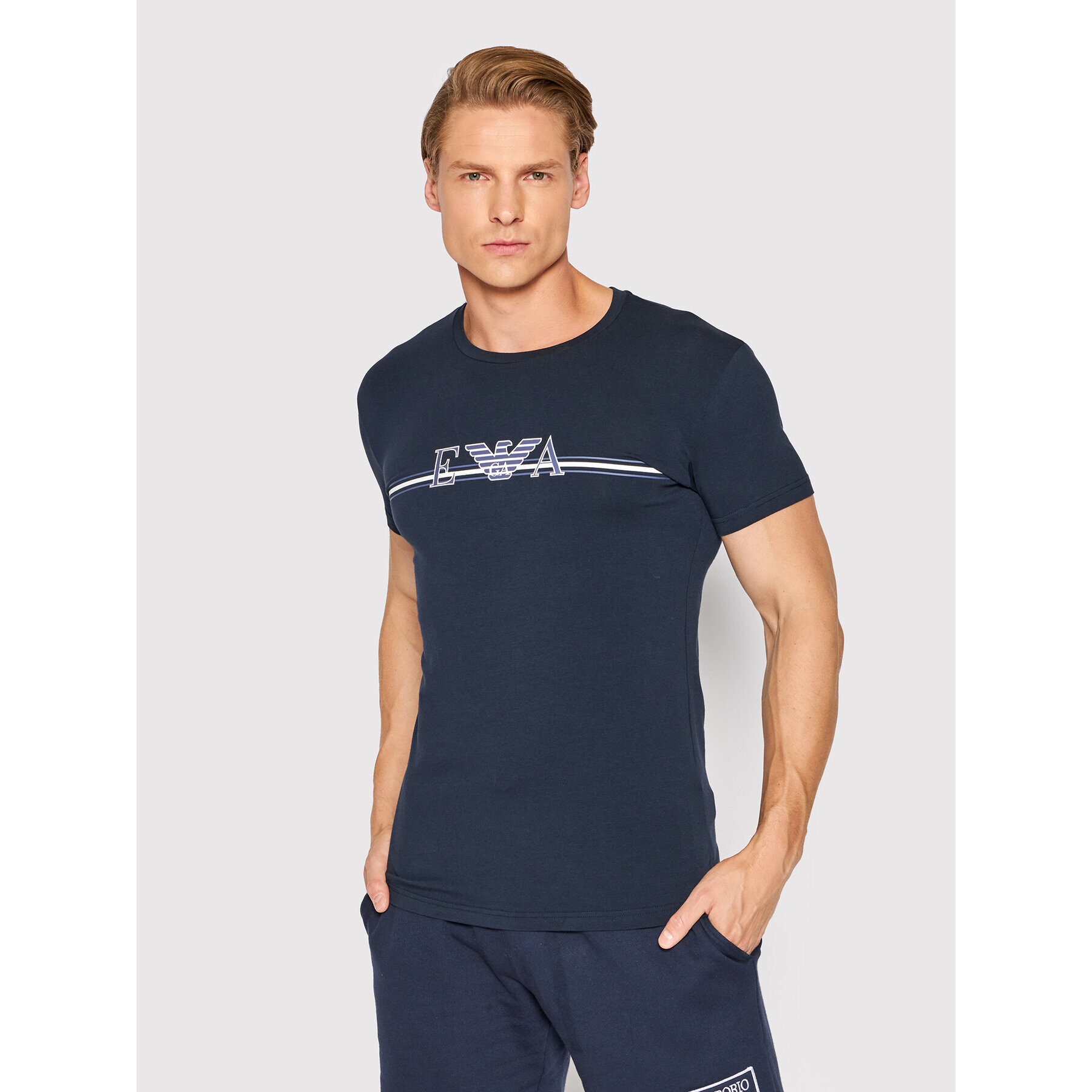 Emporio Armani Underwear T-Shirt 111035 2R523 00135 Tmavomodrá Regular Fit - Pepit.cz