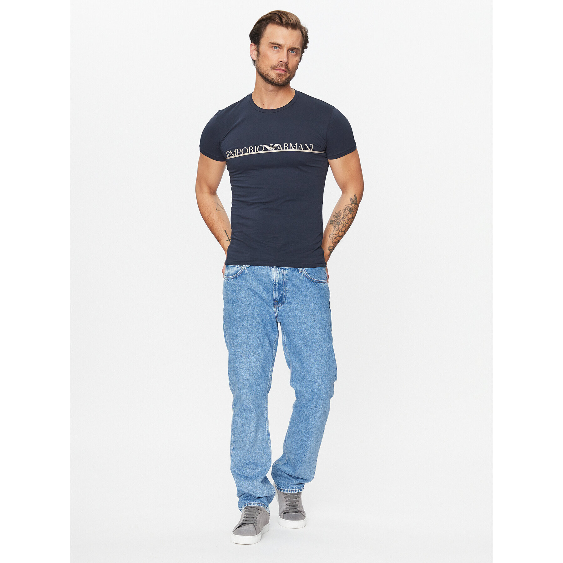 Emporio Armani Underwear T-Shirt 111035 3F729 00135 Tmavomodrá Regular Fit - Pepit.cz