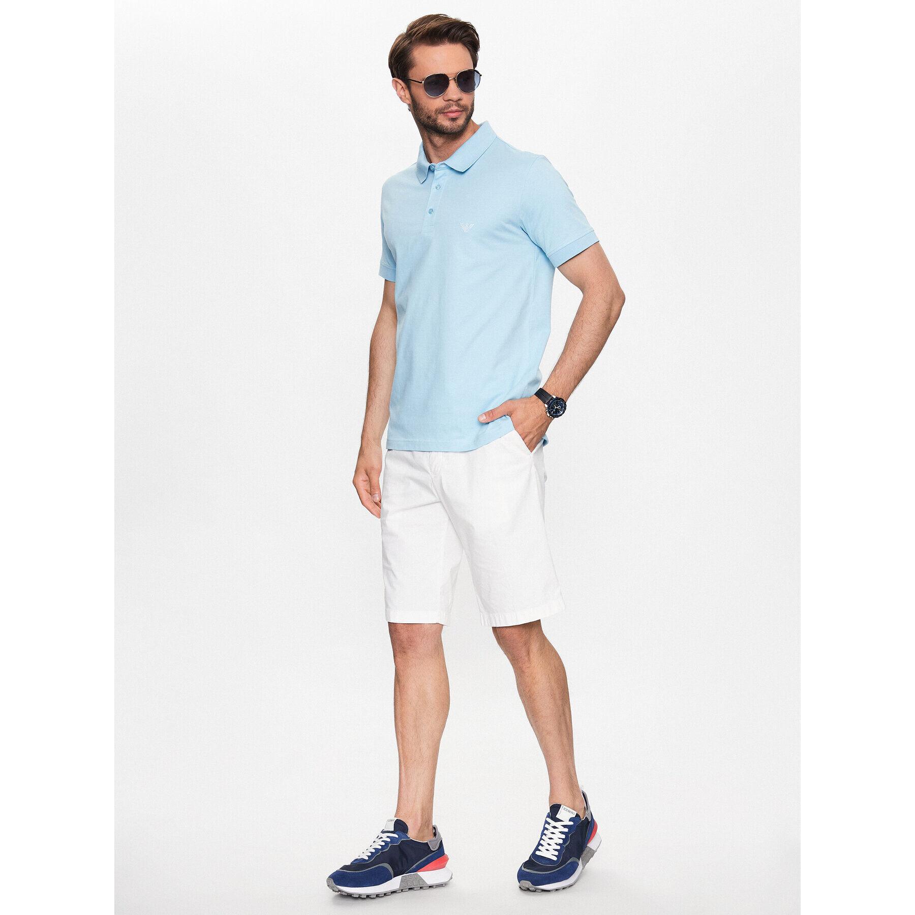 Emporio Armani Polokošile 211804 3R461 00031 Modrá Regular Fit - Pepit.cz