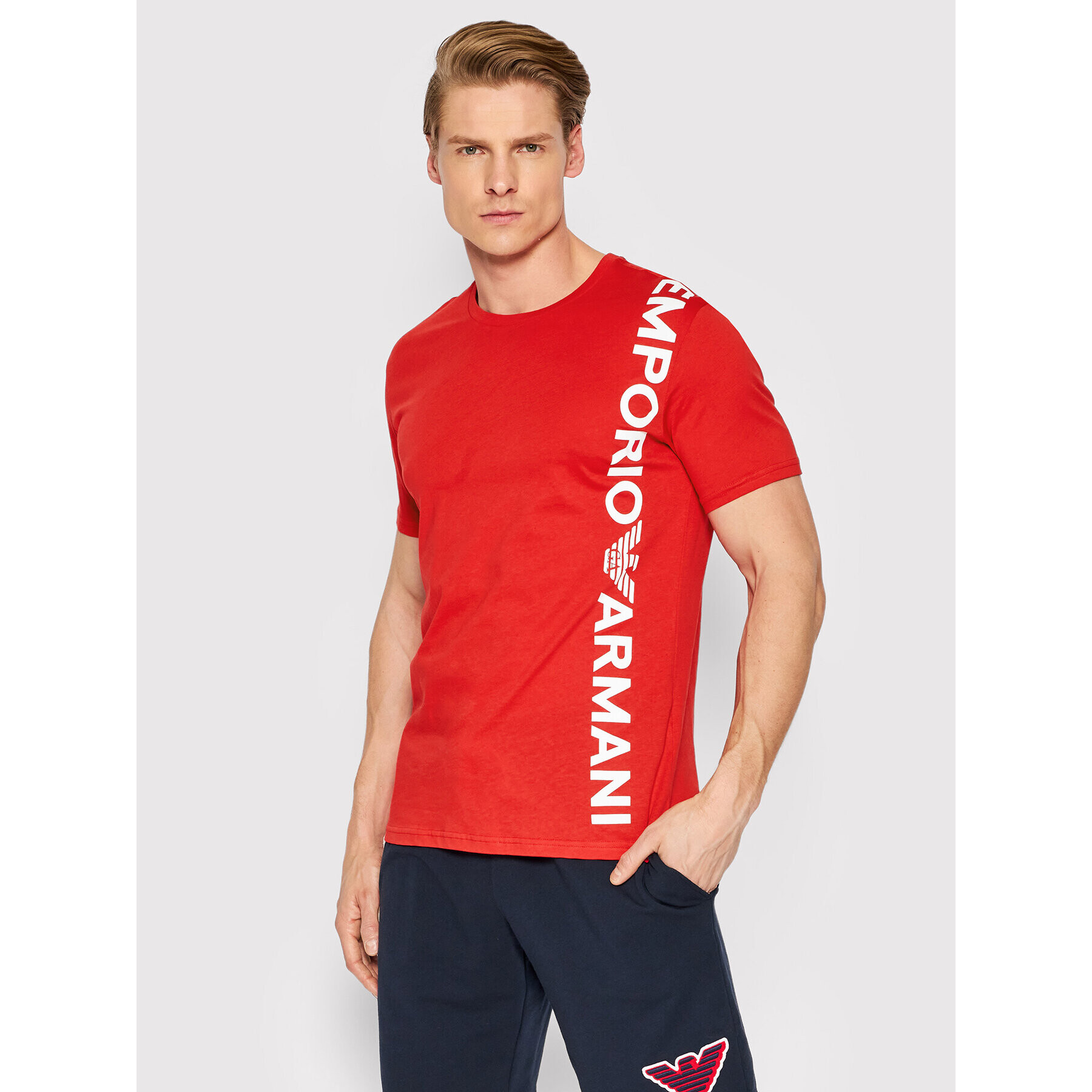 Emporio Armani Underwear T-Shirt 211831 2R479 00173 Červená Regular Fit - Pepit.cz