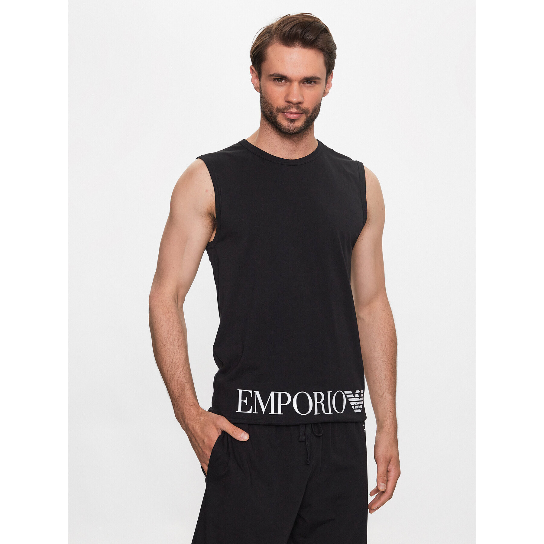 Emporio Armani Underwear Tank top 112018 3R755 00020 Černá Regular Fit - Pepit.cz