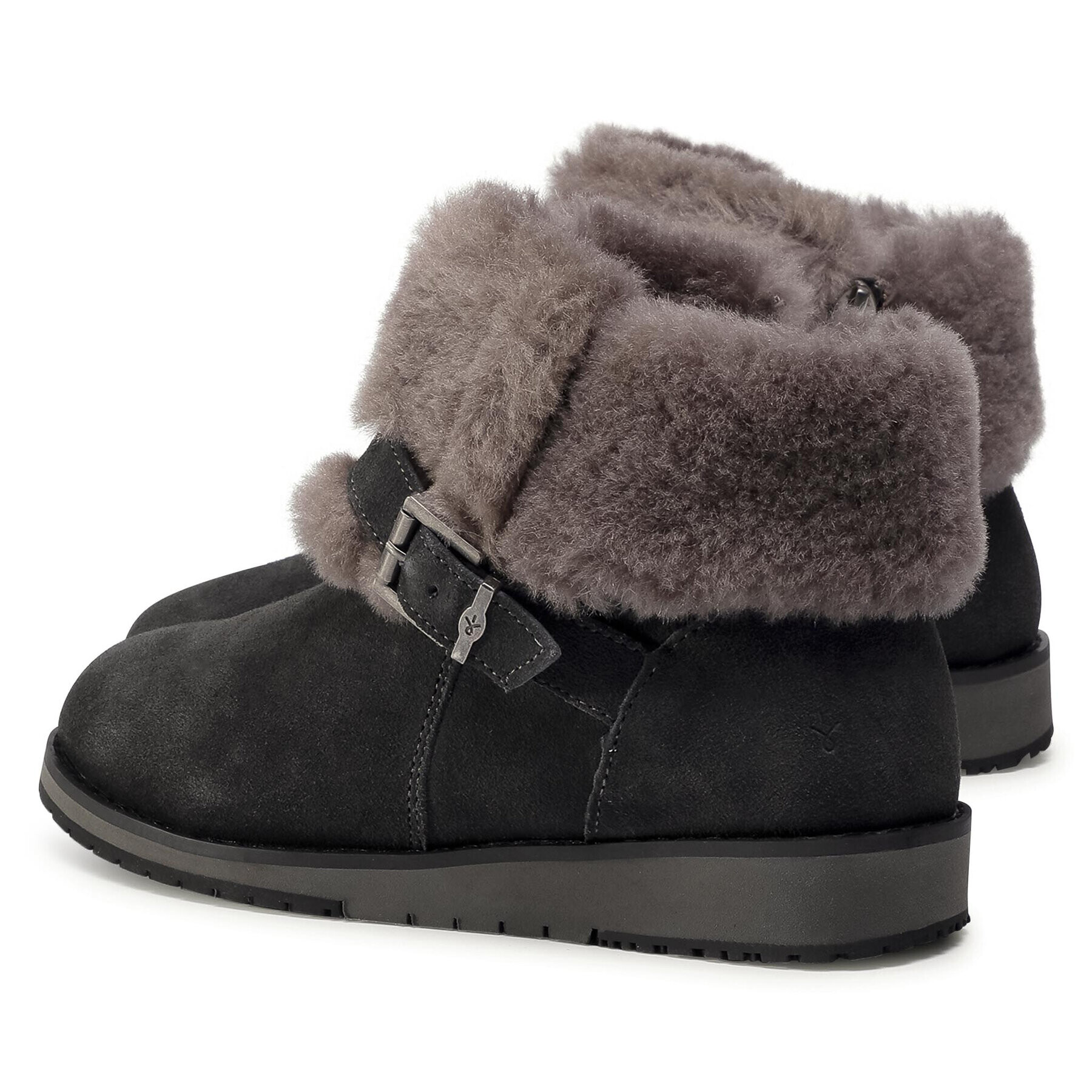 EMU Australia Boty Oxley Fur Cuff W11698 Šedá - Pepit.cz