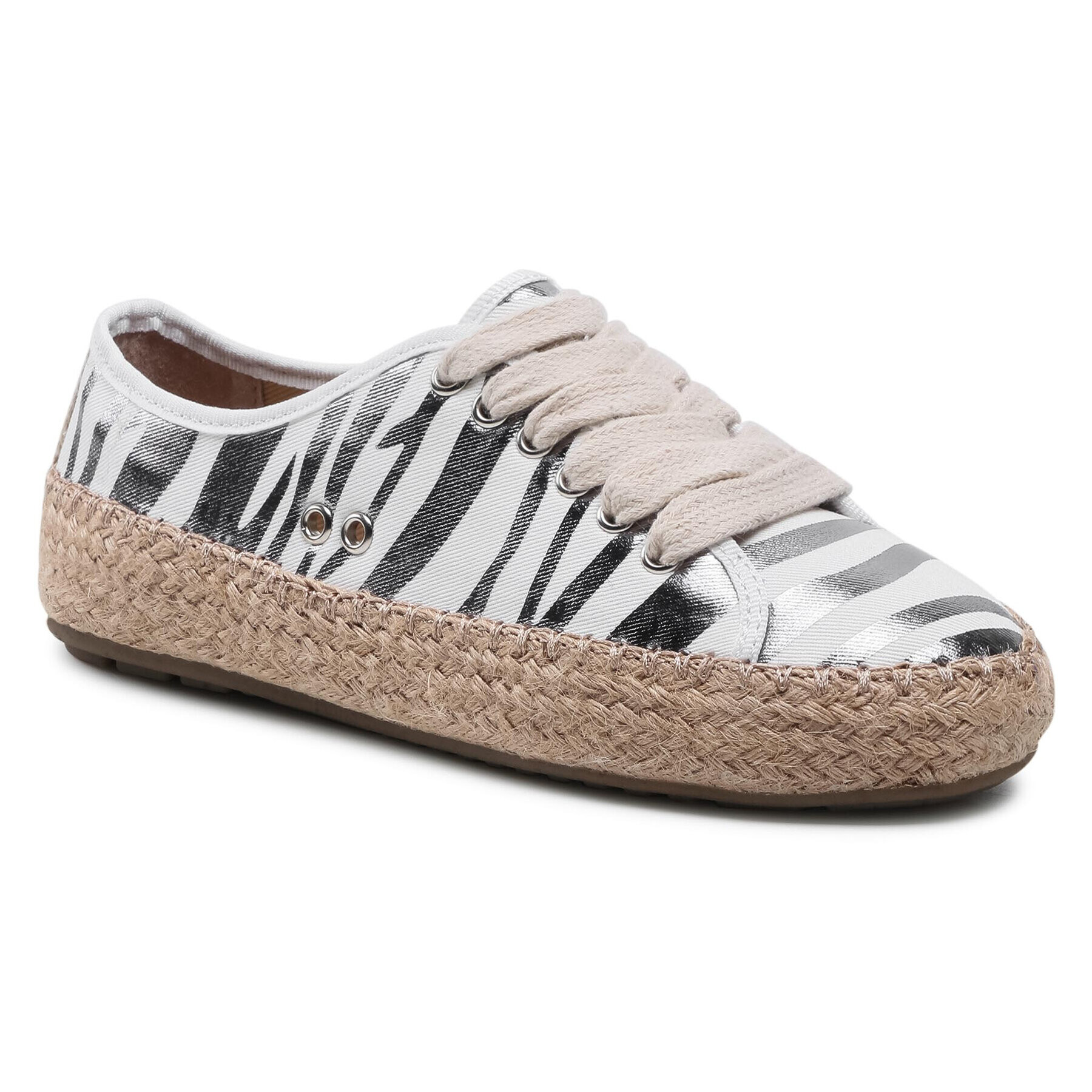 EMU Australia Espadrilky Agonis Zebra W12550 Bílá - Pepit.cz