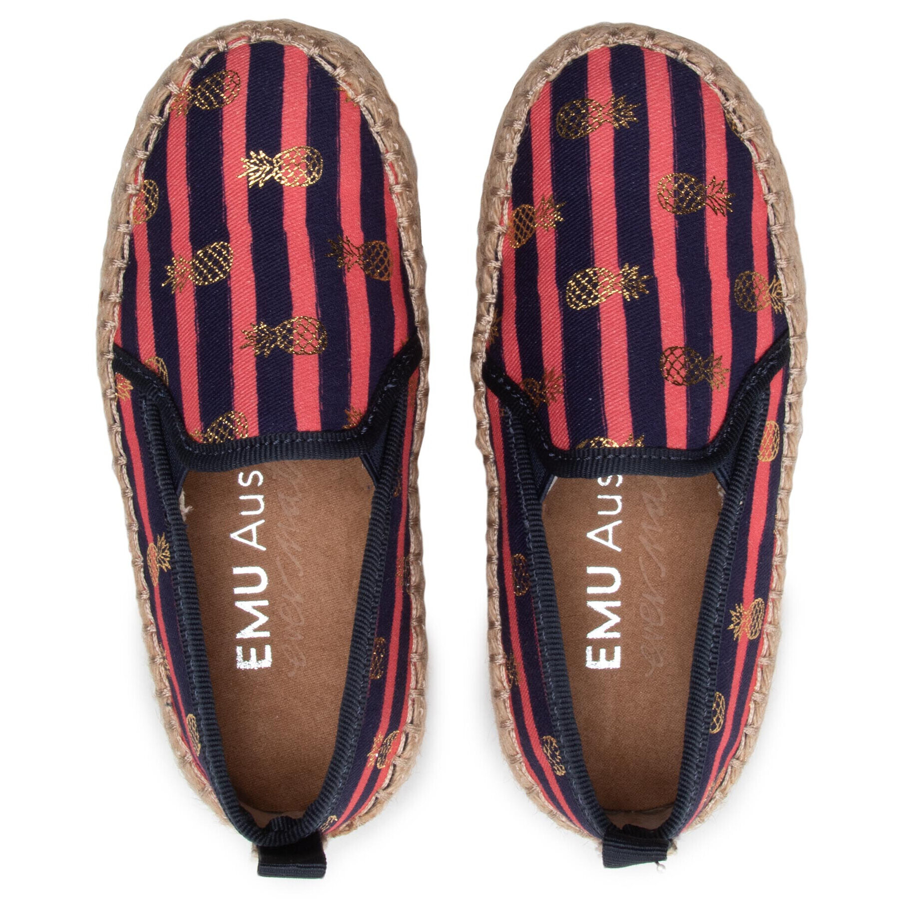 EMU Australia Espadrilky Gum Print K12578 Tmavomodrá - Pepit.cz