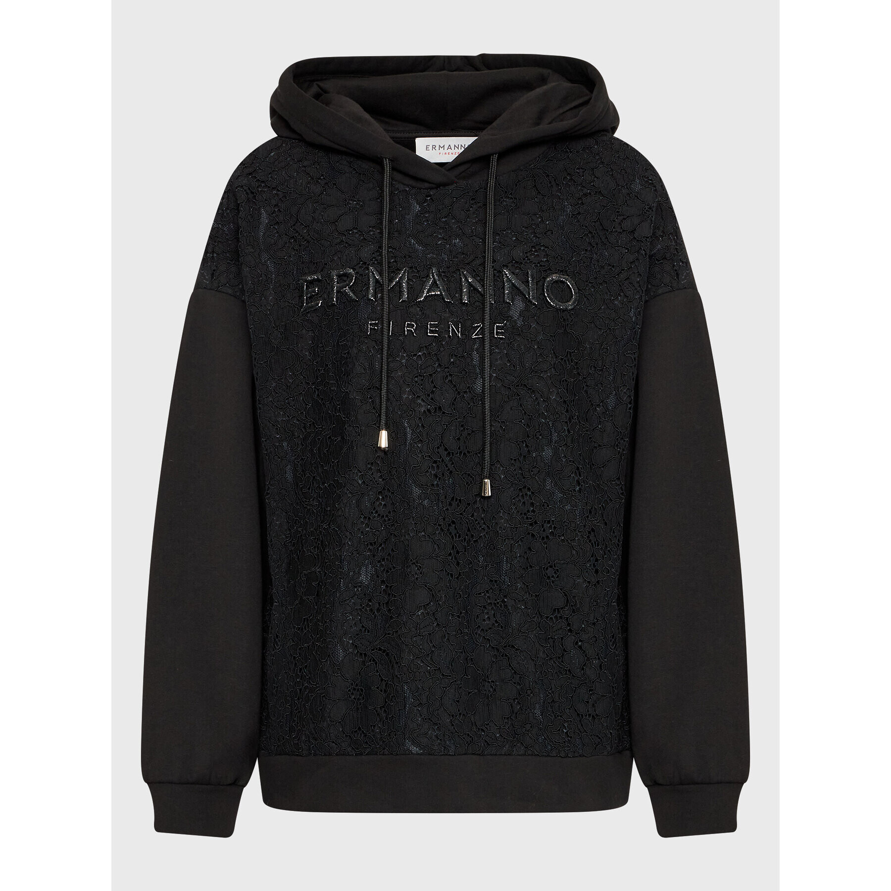 Ermanno Firenze Mikina L009EG7 Černá Regular Fit - Pepit.cz