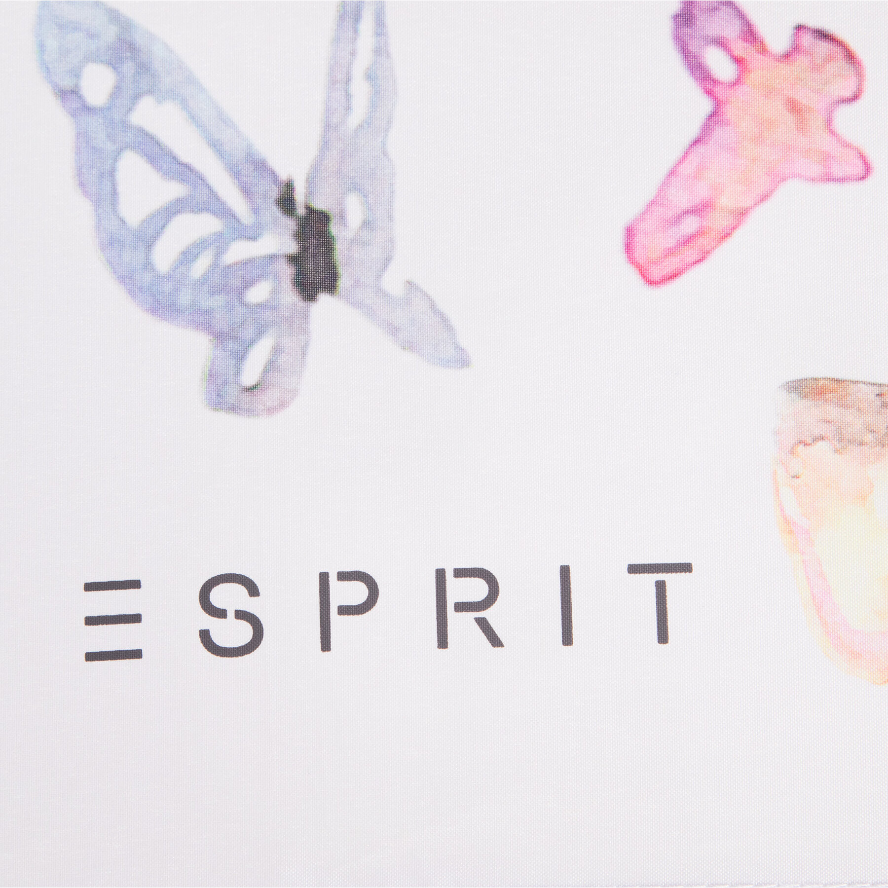 Esprit Deštník Long Ac Butterfly 58607 Bílá - Pepit.cz