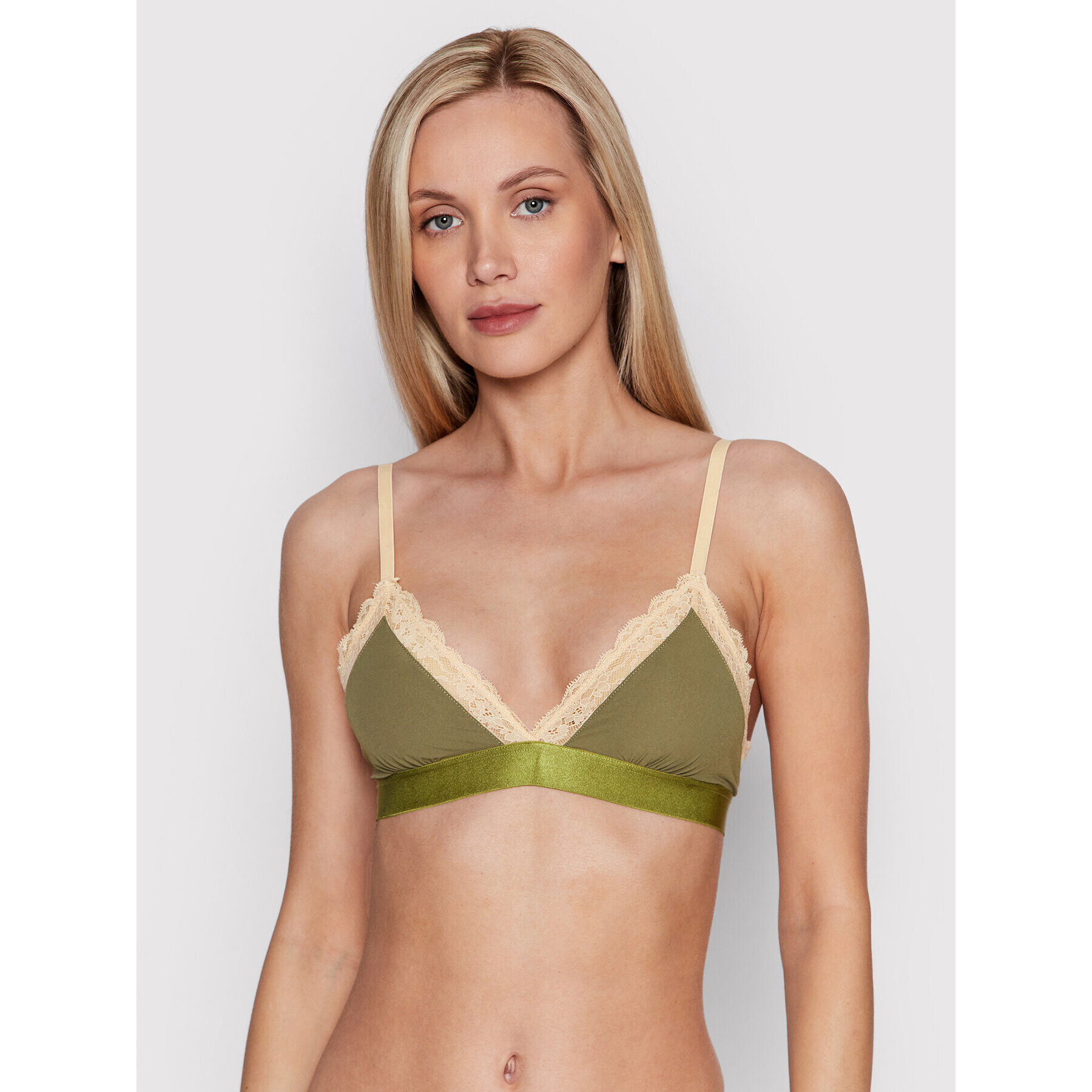 Etam Podprsenka Bralette Ditsy 6531365 Zelená - Pepit.cz