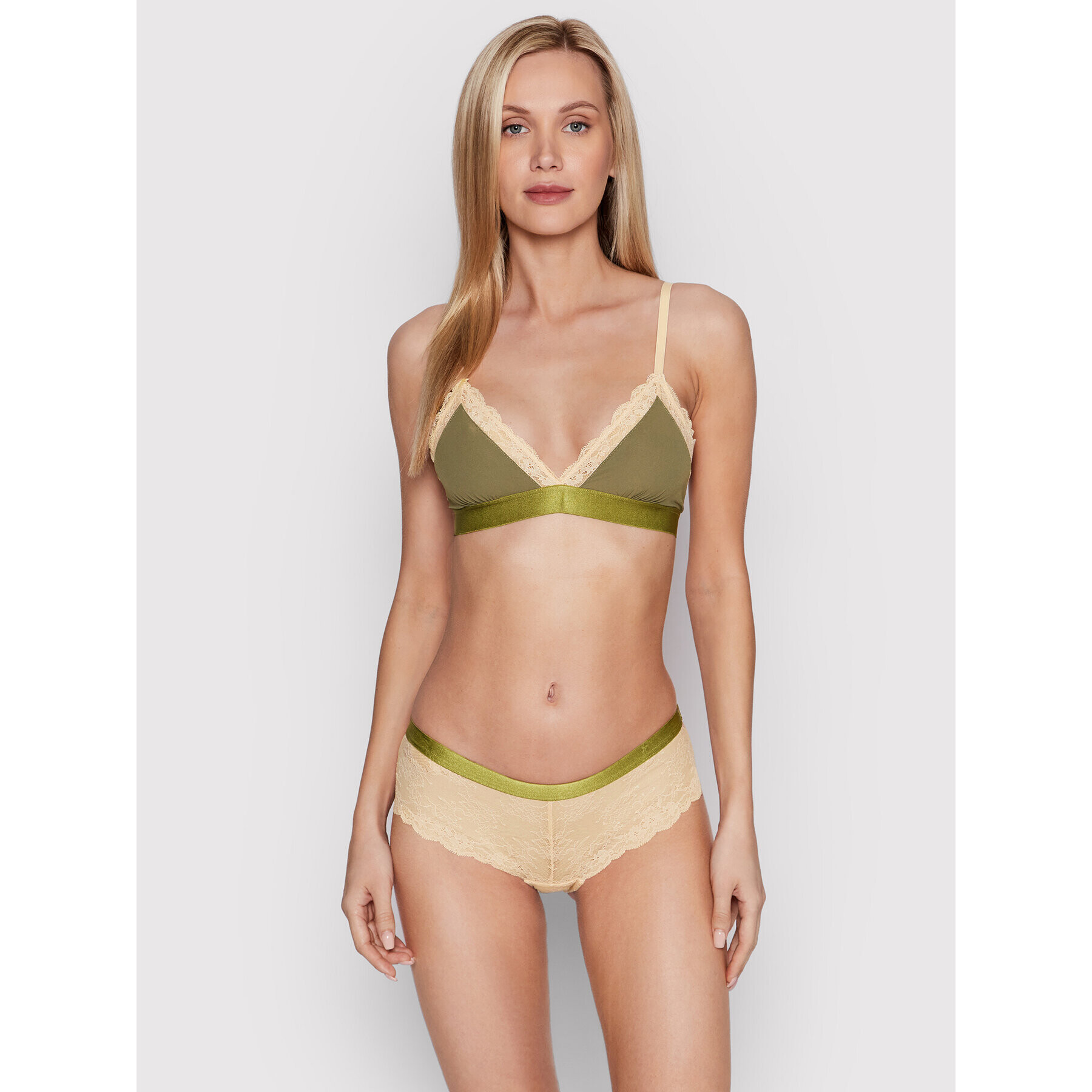 Etam Podprsenka Bralette Ditsy 6531365 Zelená - Pepit.cz