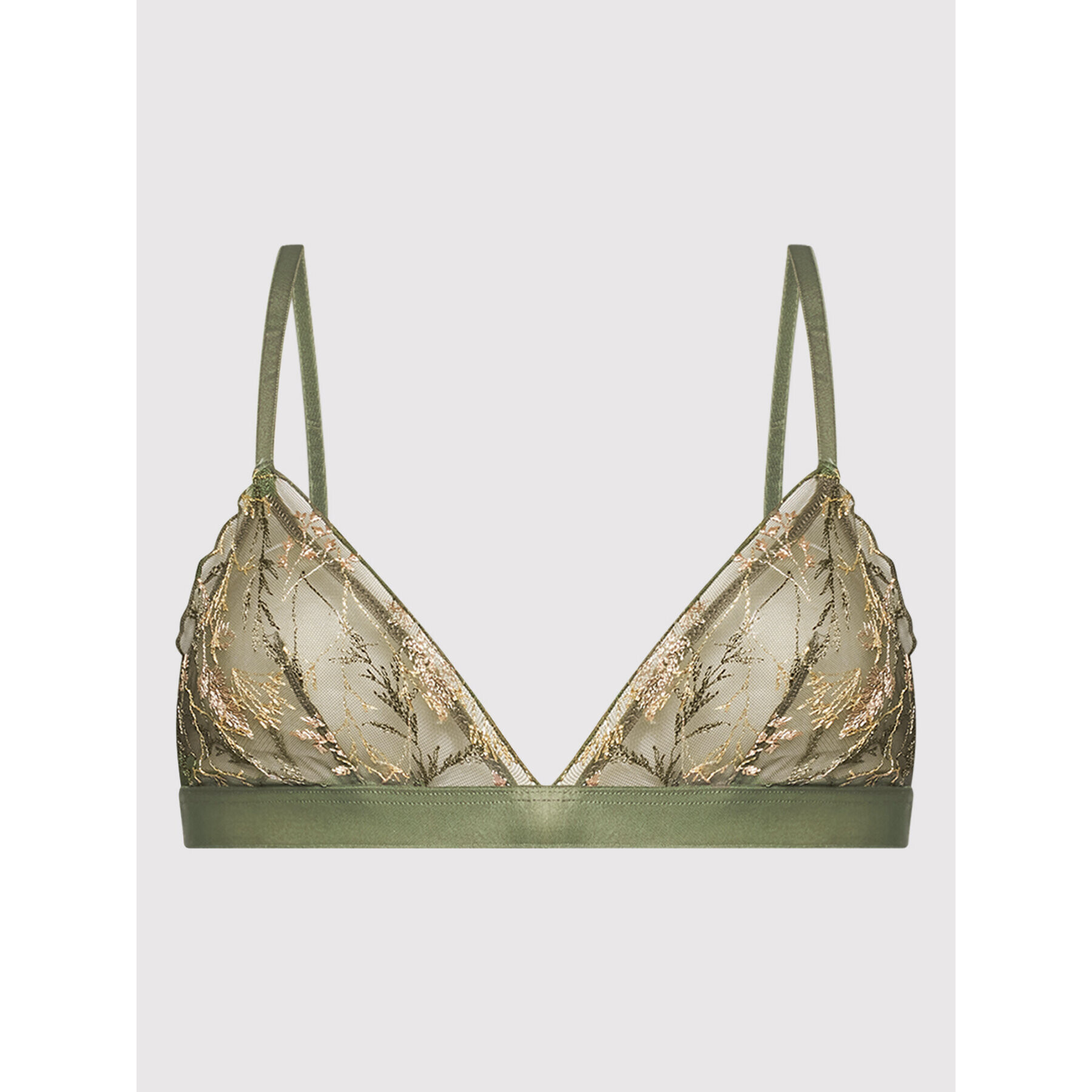 Etam Podprsenka Bralette Louange Mesh 6530954 Zelená - Pepit.cz