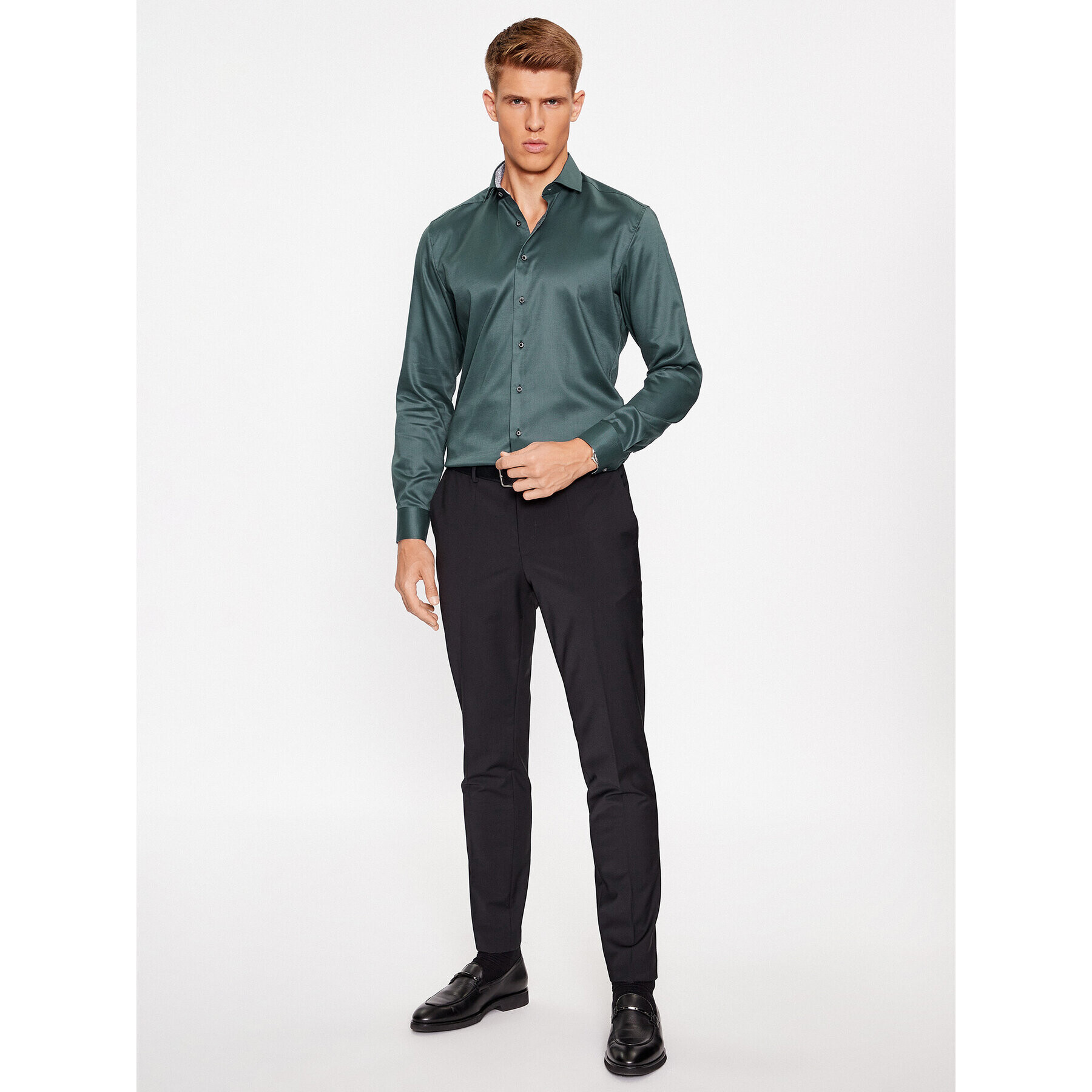 Eterna Košile 4102/F142 Zelená Slim Fit - Pepit.cz