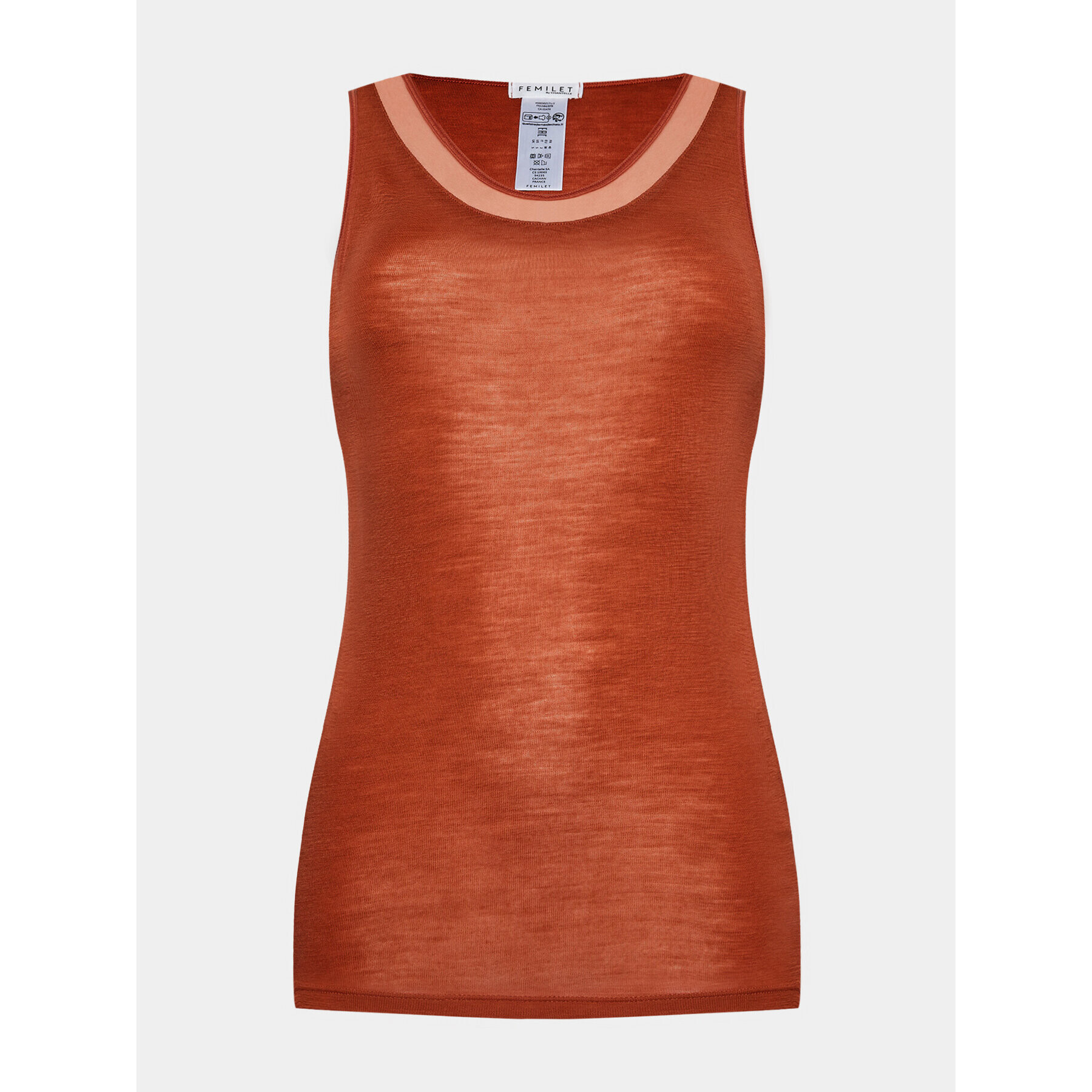 Femilet by Chantelle Top Juliana FN1582 Oranžová Slim Fit - Pepit.cz