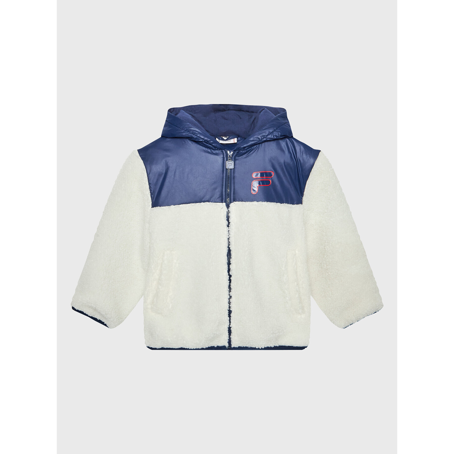 Fila Bunda pro přechodné období Bordeaux Sherpa FAK0107 Écru Regular Fit - Pepit.cz