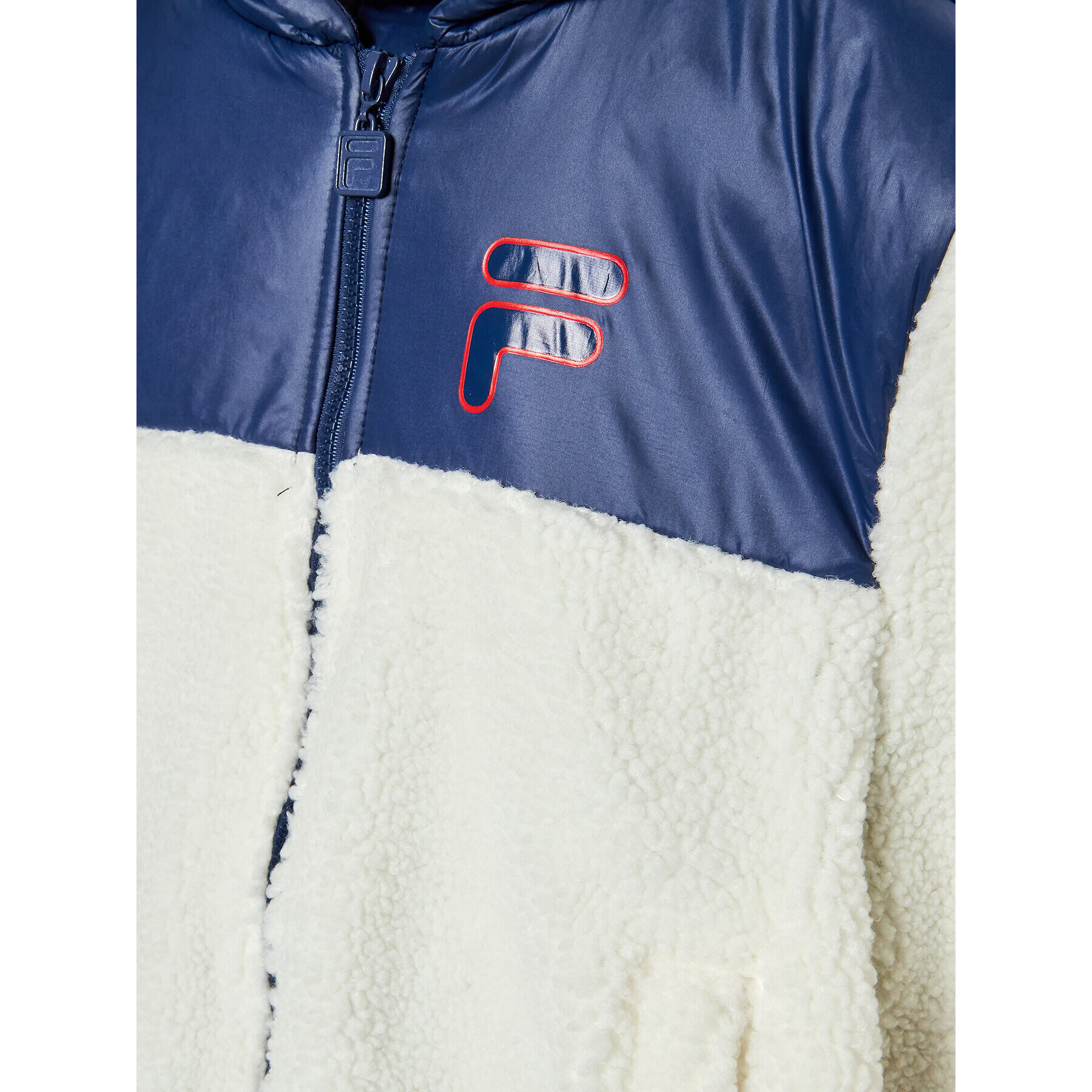 Fila Bunda pro přechodné období Bordeaux Sherpa FAK0107 Écru Regular Fit - Pepit.cz