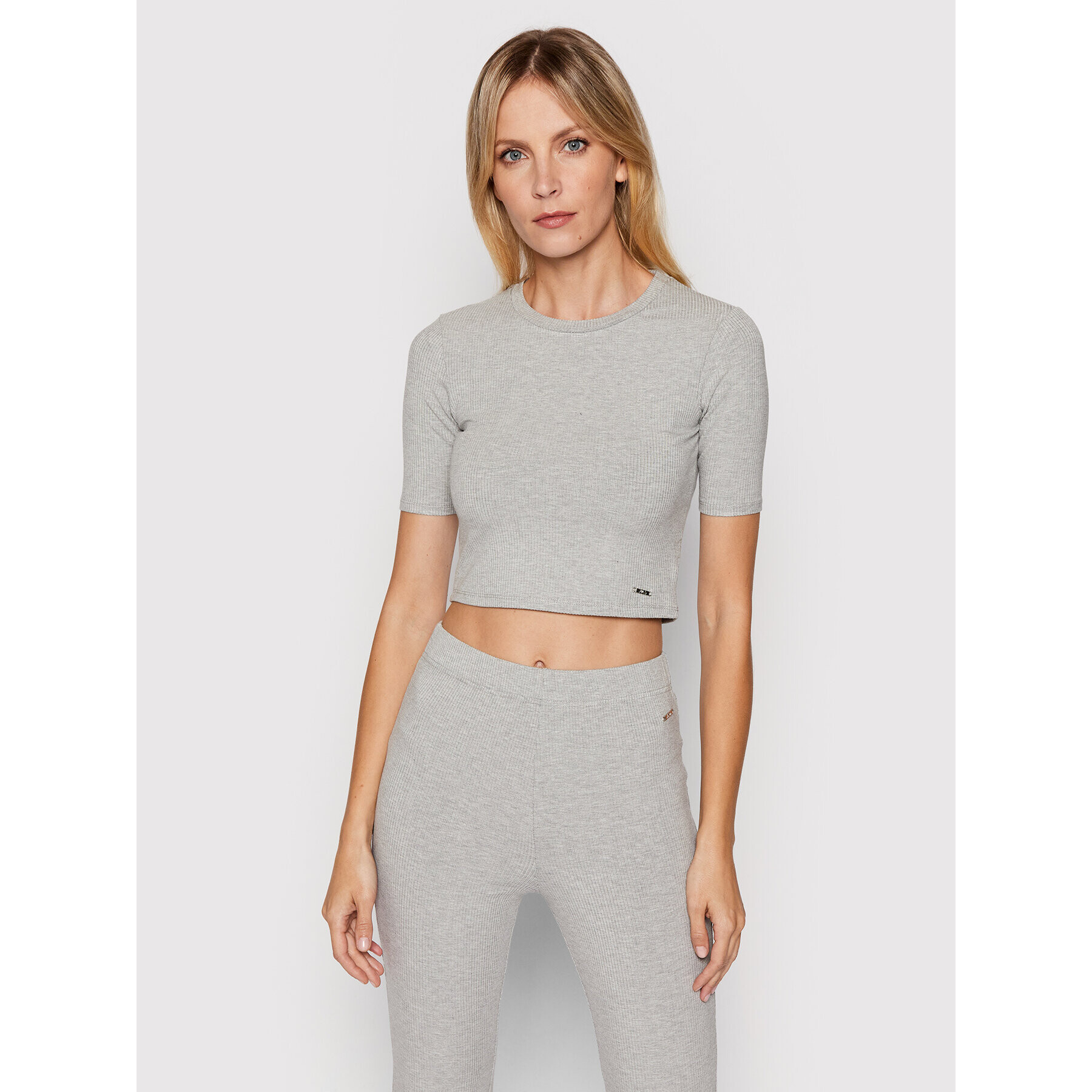 Fila Halenka Elwyn 688934 Šedá Cropped Fit - Pepit.cz