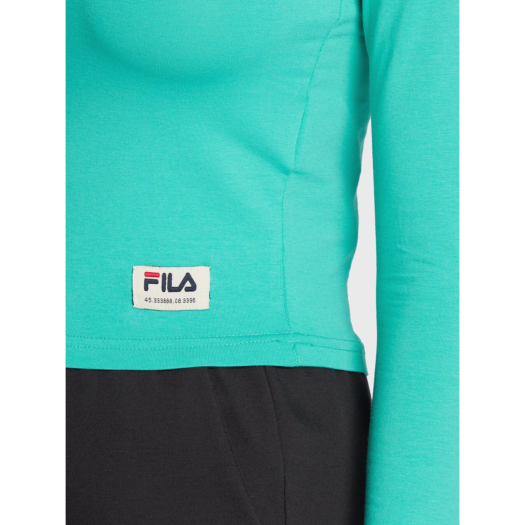 Fila Halenka Tarsia FAW0248 Zelená Cropped Fit - Pepit.cz