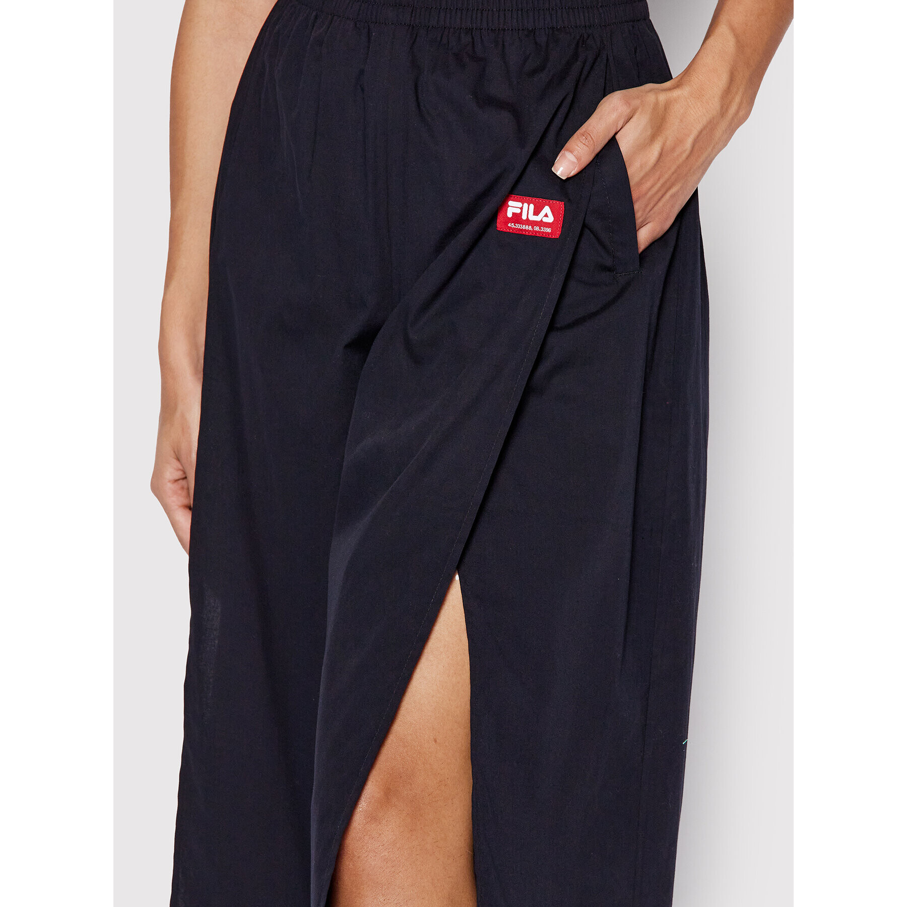 Fila Kalhoty culottes Terme FAW0015 Černá Relaxed Fit - Pepit.cz