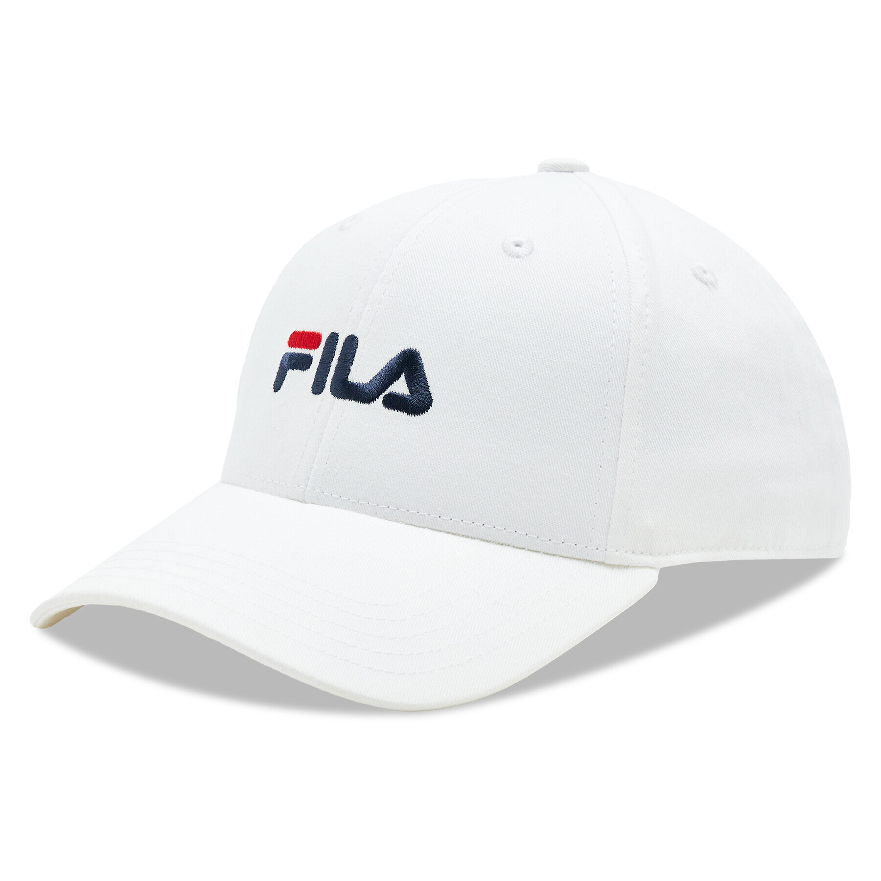 Fila Kšiltovka Brasov 6 Panel Cap With Linear Logo - Strap Back FCU0019 Bílá - Pepit.cz